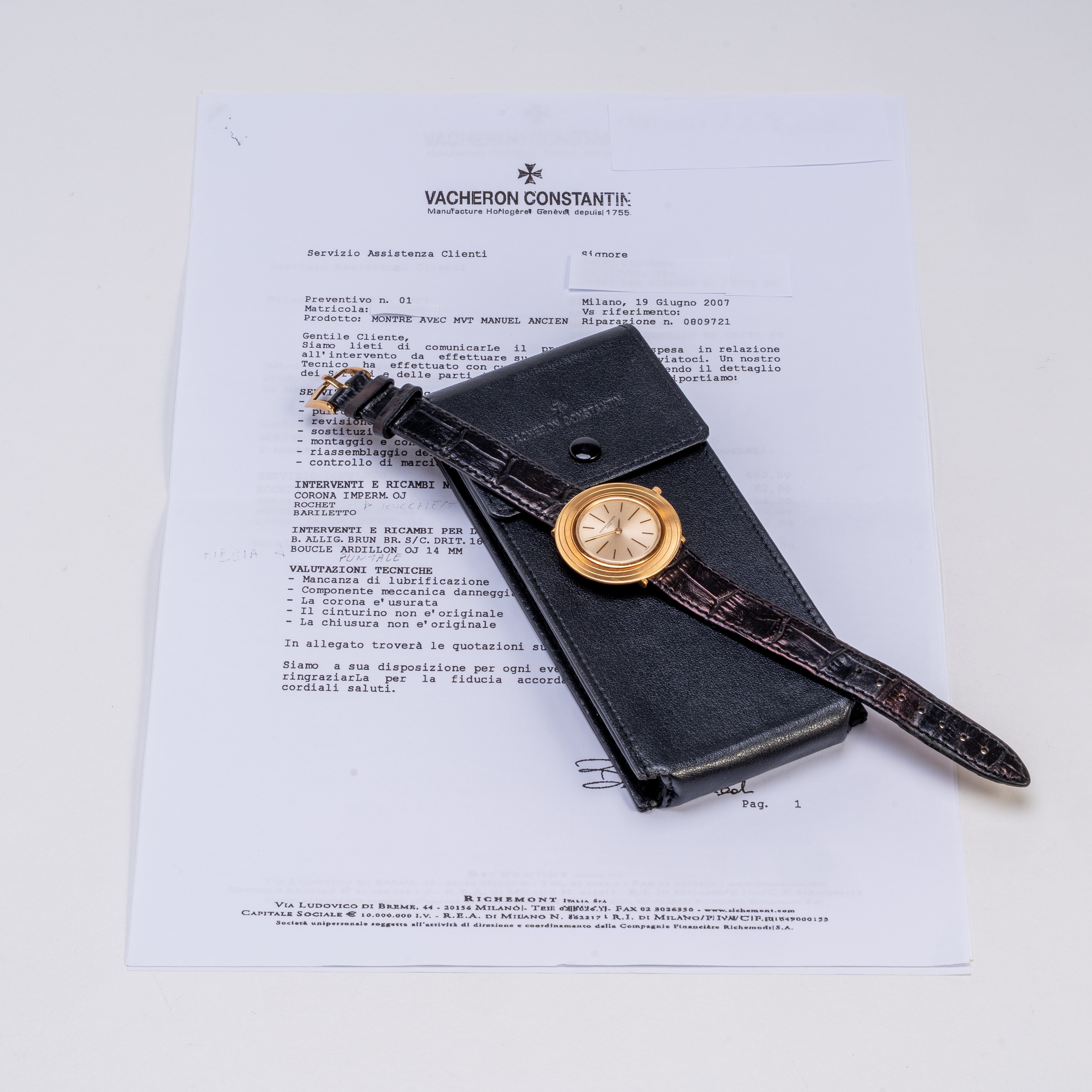 Vacheron Constantin - Disco Volante 6508, orologio da polso solo tempo in oro giallo 18kt