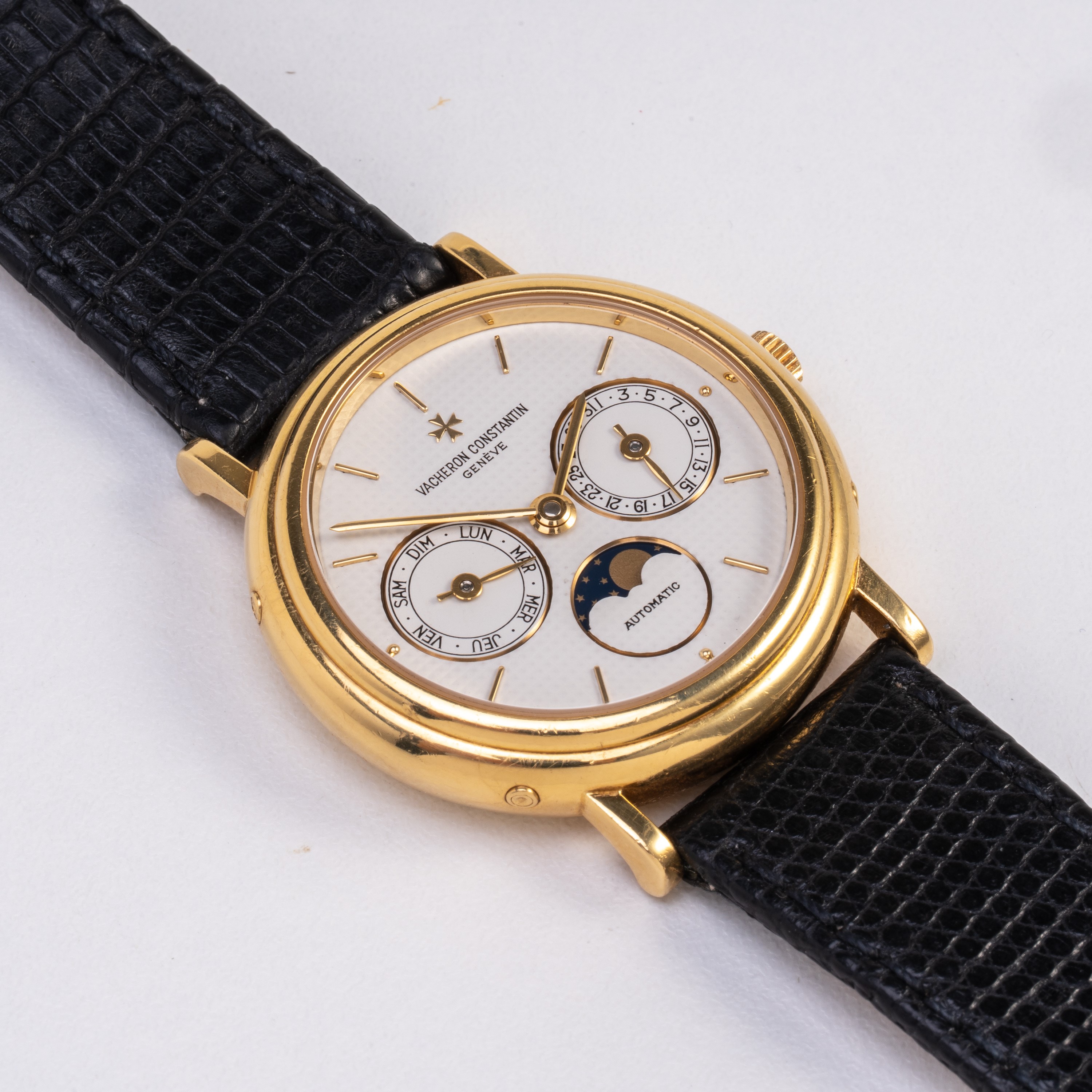 Vacheron Constantin - Patrimony Calendar Moonphase, orologio da polso in oro giallo 18 kt con Day...