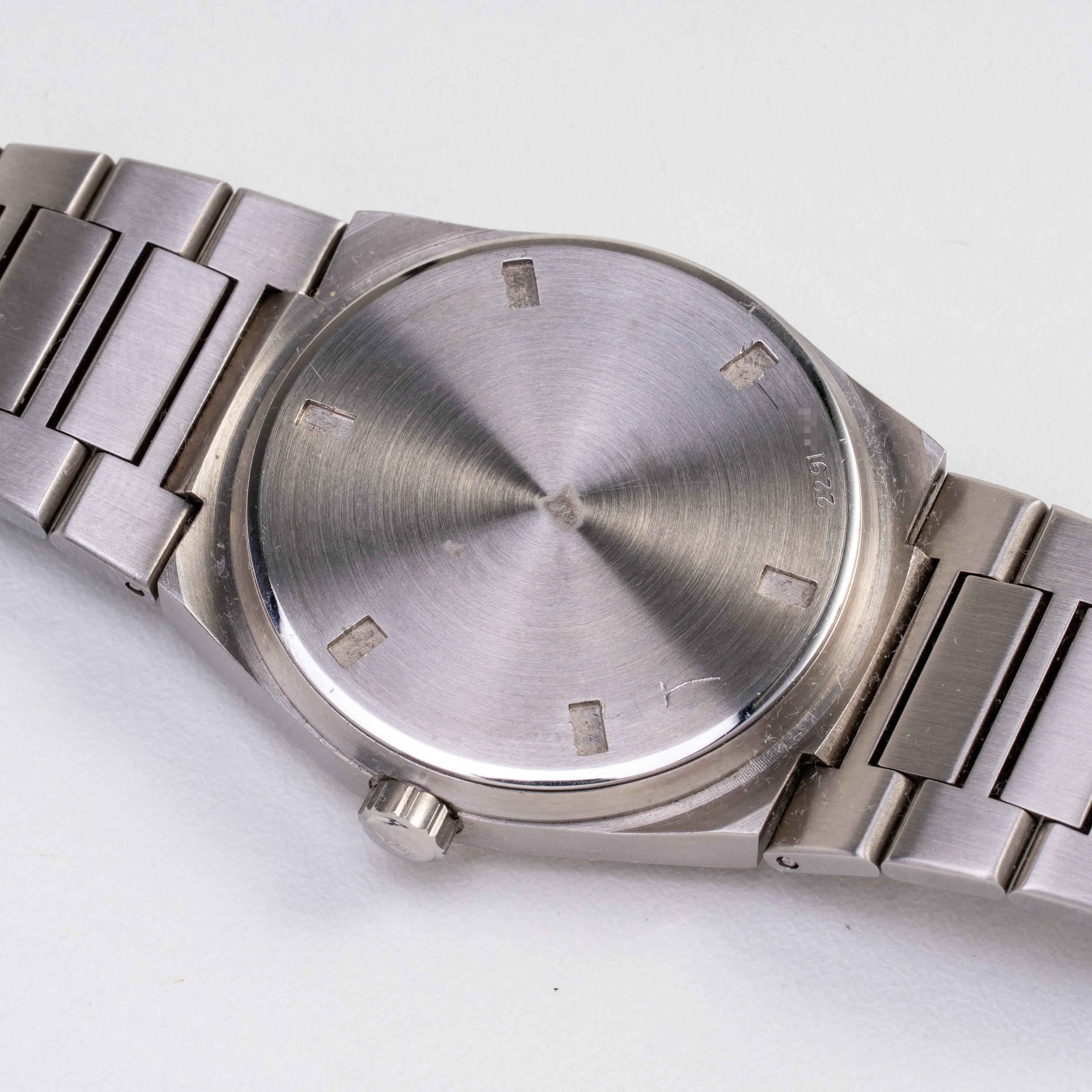 Iwc - Ingenieur 3305 — orologio solo tempo in acciaio al quarzo con quadrante grigio e datario a ...