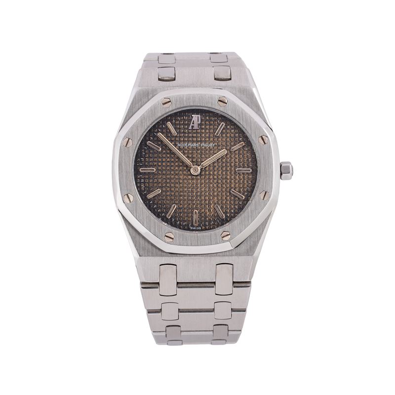 Audemars Piguet - Royal Oak 6008ST, Orologio solo tempo in acciaio al quarzo con quadrante tropic...