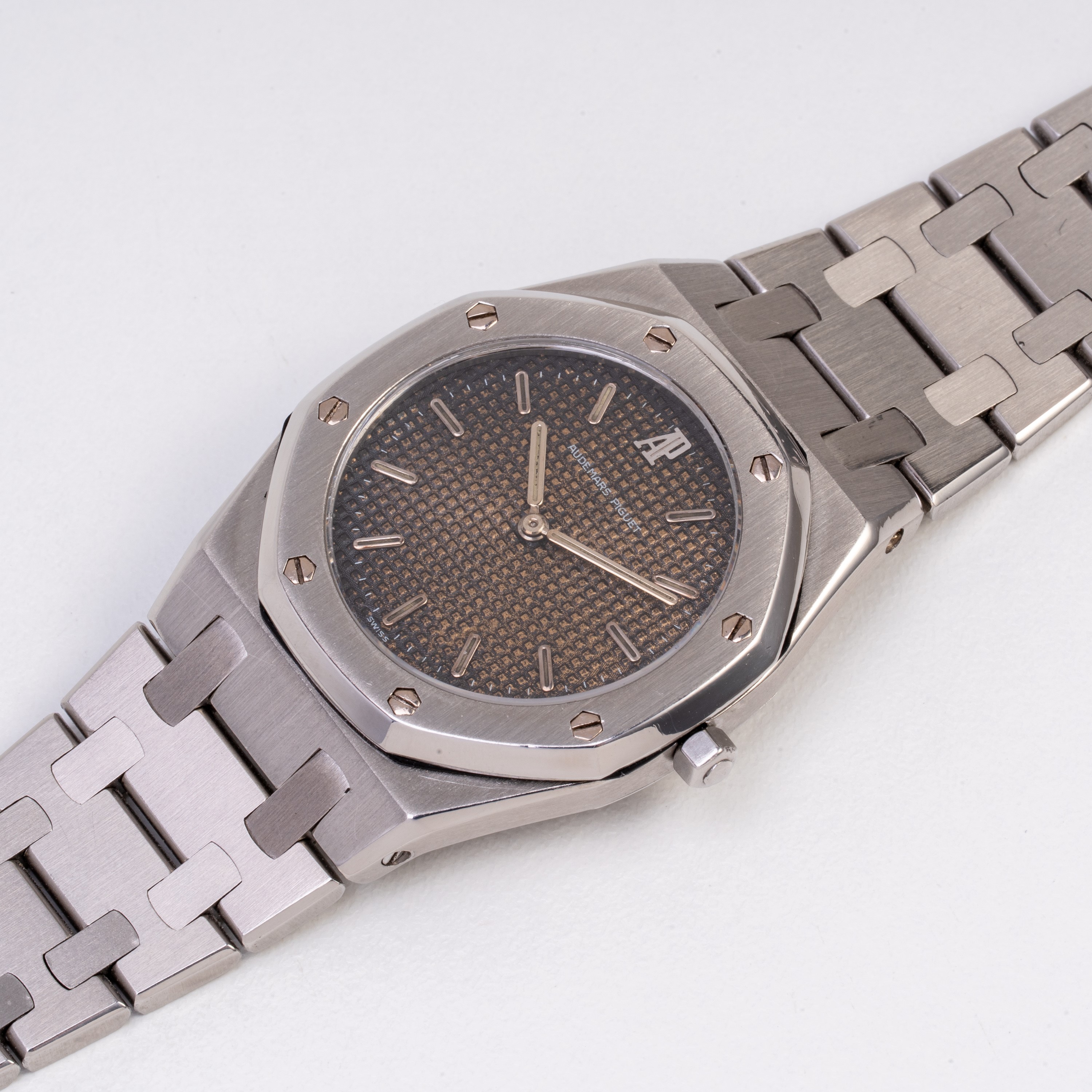 Audemars Piguet - Royal Oak 6008ST, Orologio solo tempo in acciaio al quarzo con quadrante tropic...