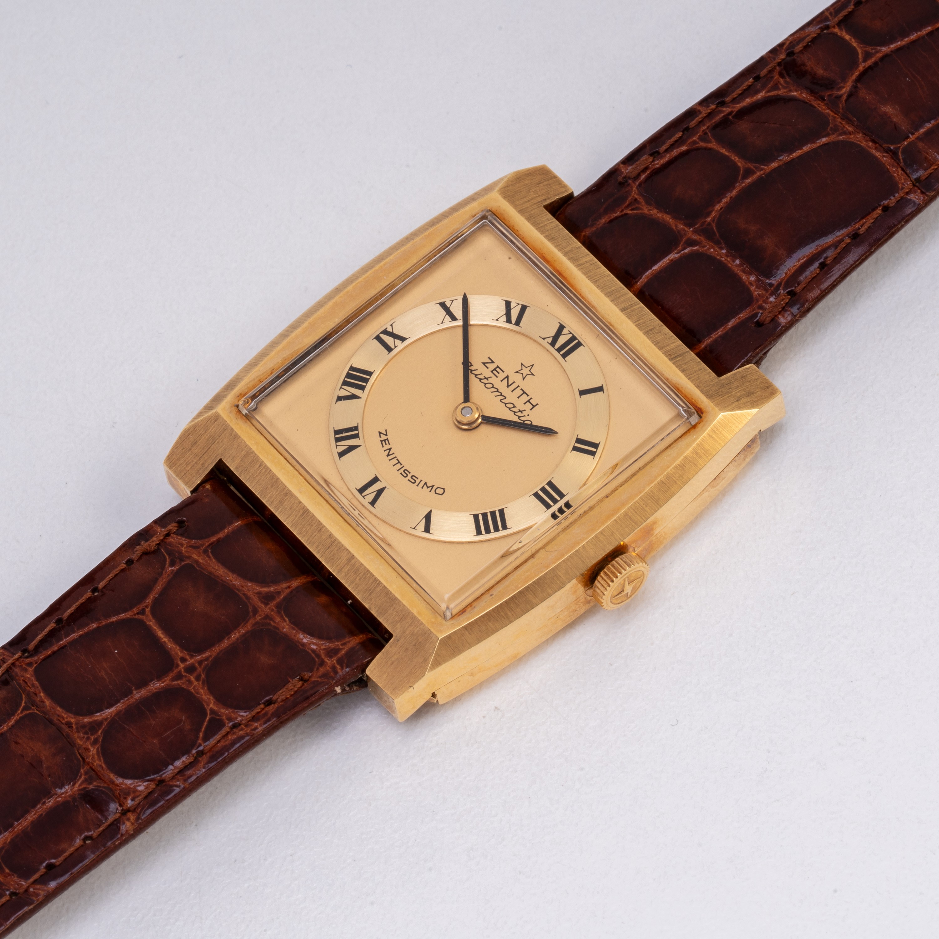 Zenith - Zenitissimo 1988/2 – orologio solo tempo automatico in oro giallo 18 kt con quadrante ch...