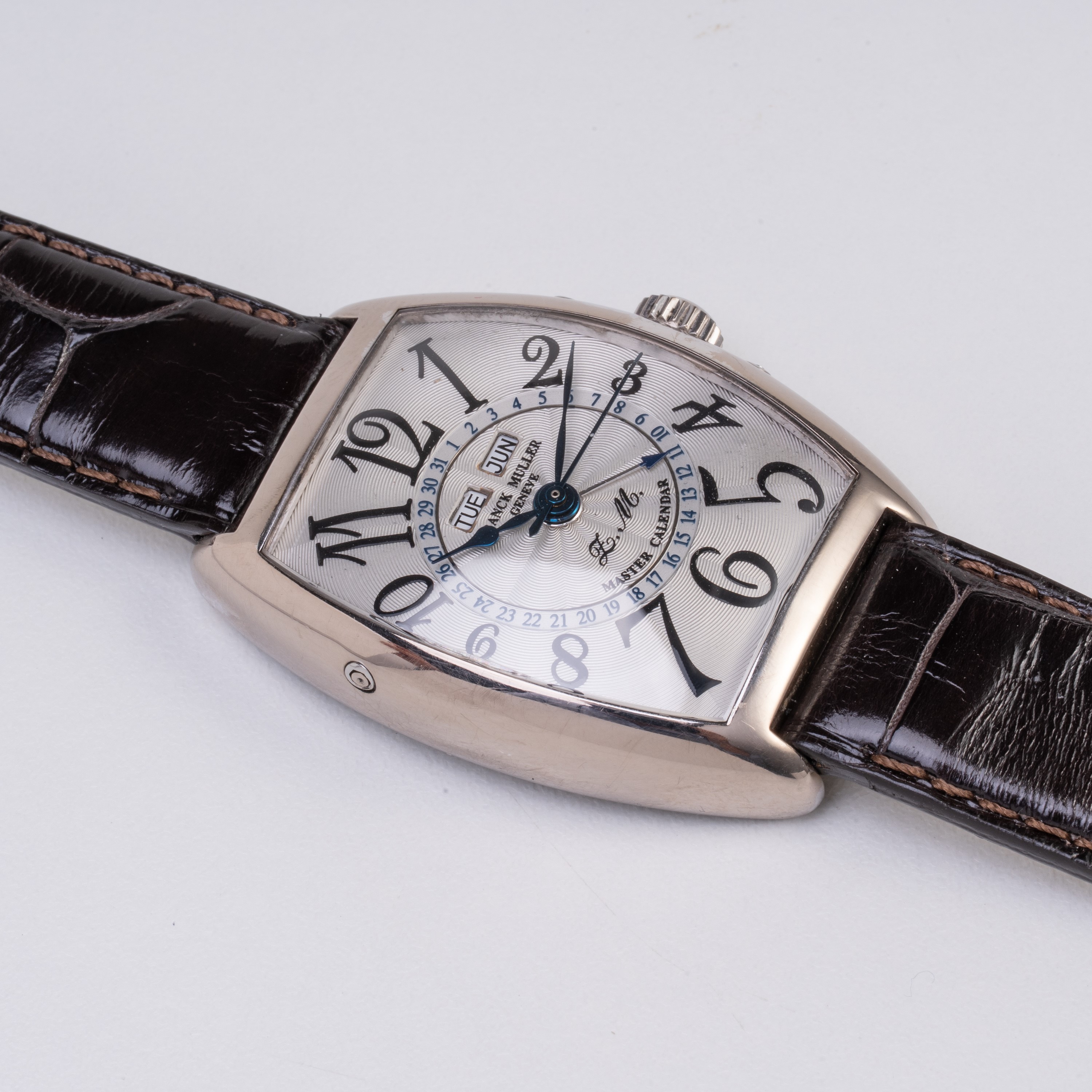 Franck Muller - Master Calendar 2852MC, orologio triplo calendario in oro bianco 18 kt con quadra...
