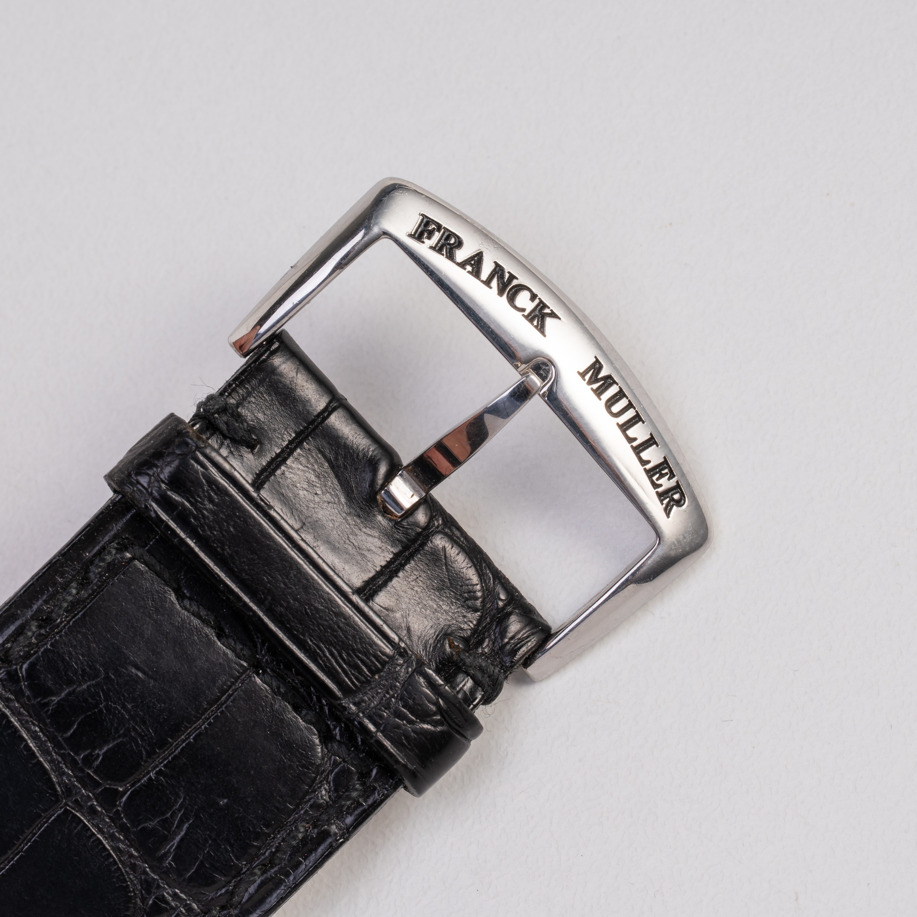 Franck Muller - Long Island Meridiano — orologio solo tempo automatico in acciaio con quadrante g...