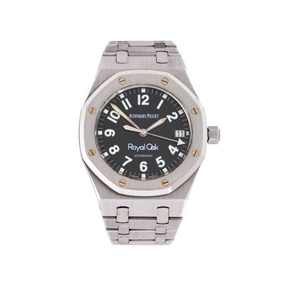 Audemars Piguet, Royal Oak 14790ST, orologio solo tempo in acciaio con quadrante nero