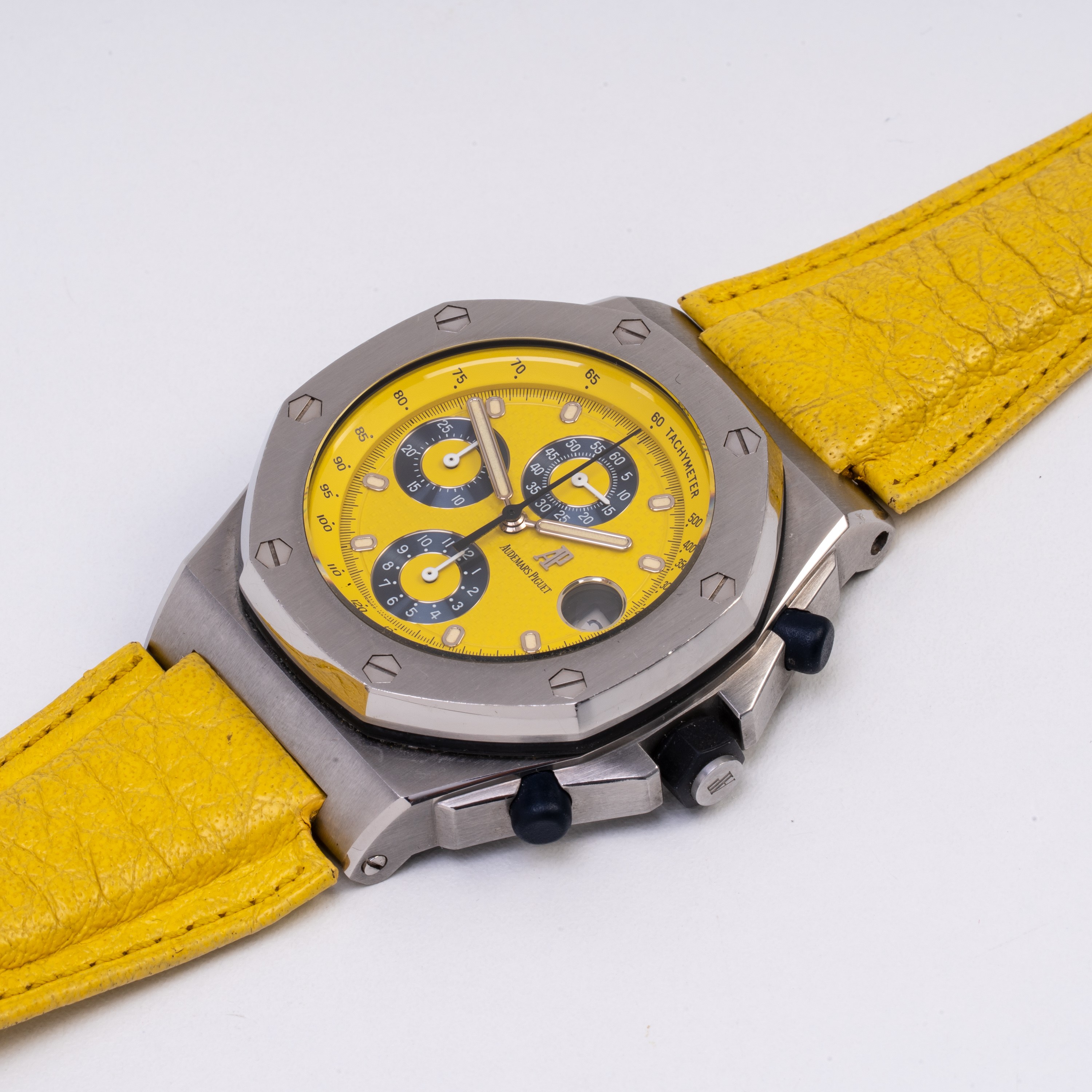 Audemars Piguet - Royal Oak Offshore 25770ST — cronografo automatico in acciaio con quadrante tap...