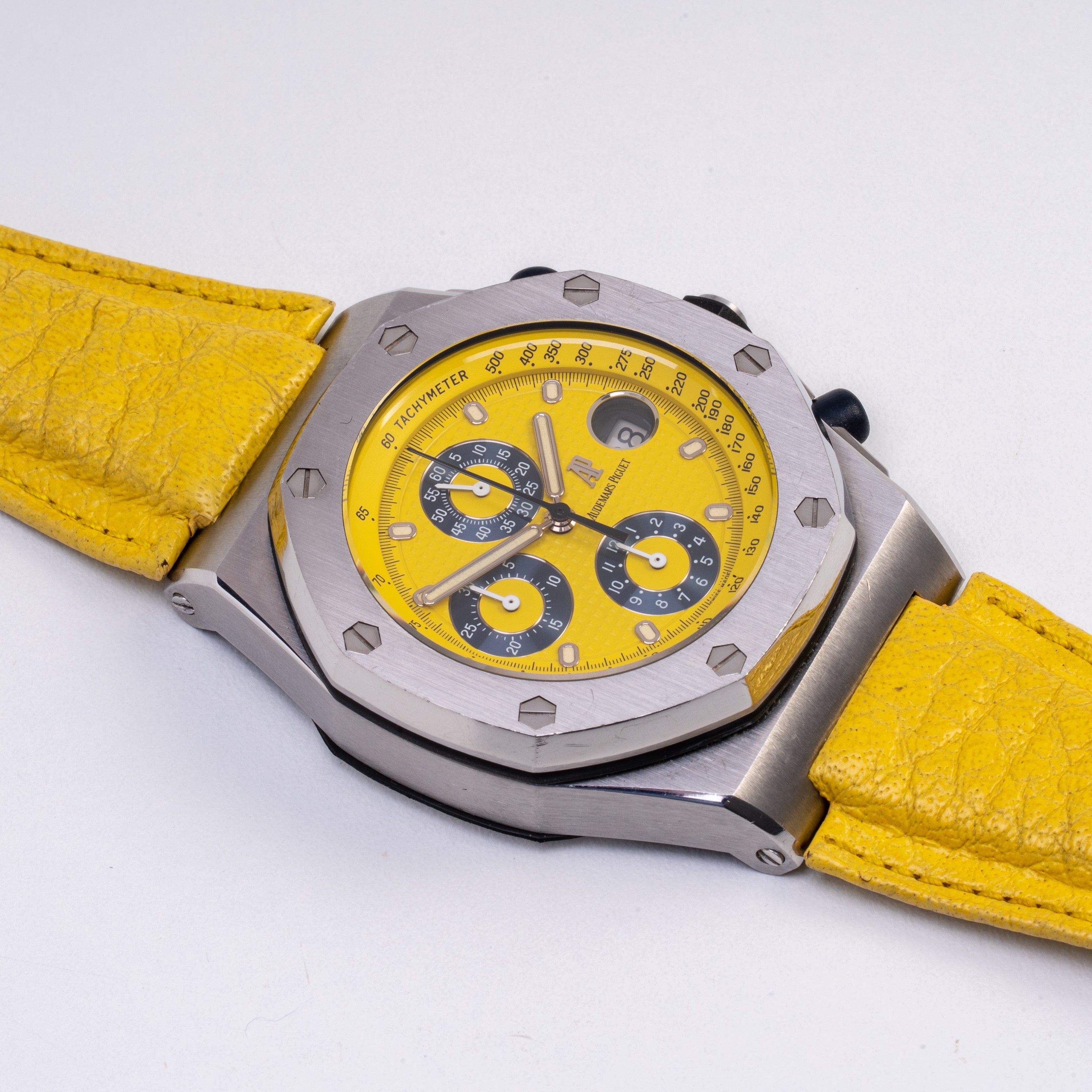 Audemars Piguet - Royal Oak Offshore 25770ST — cronografo automatico in acciaio con quadrante tap...