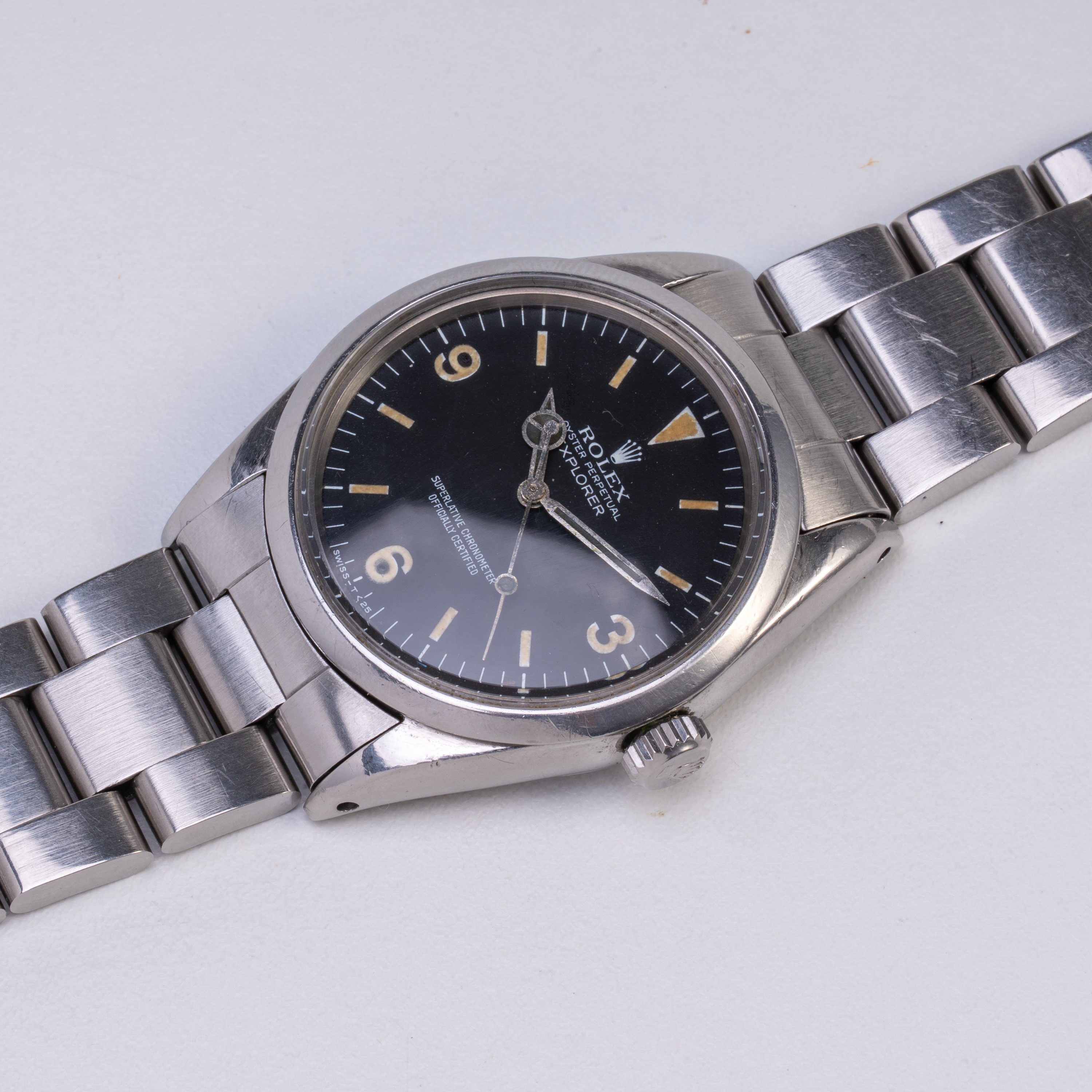 Rolex - Explorer (Ref. 1016), orologio solo tempo automatico in acciaio con quadrante nero