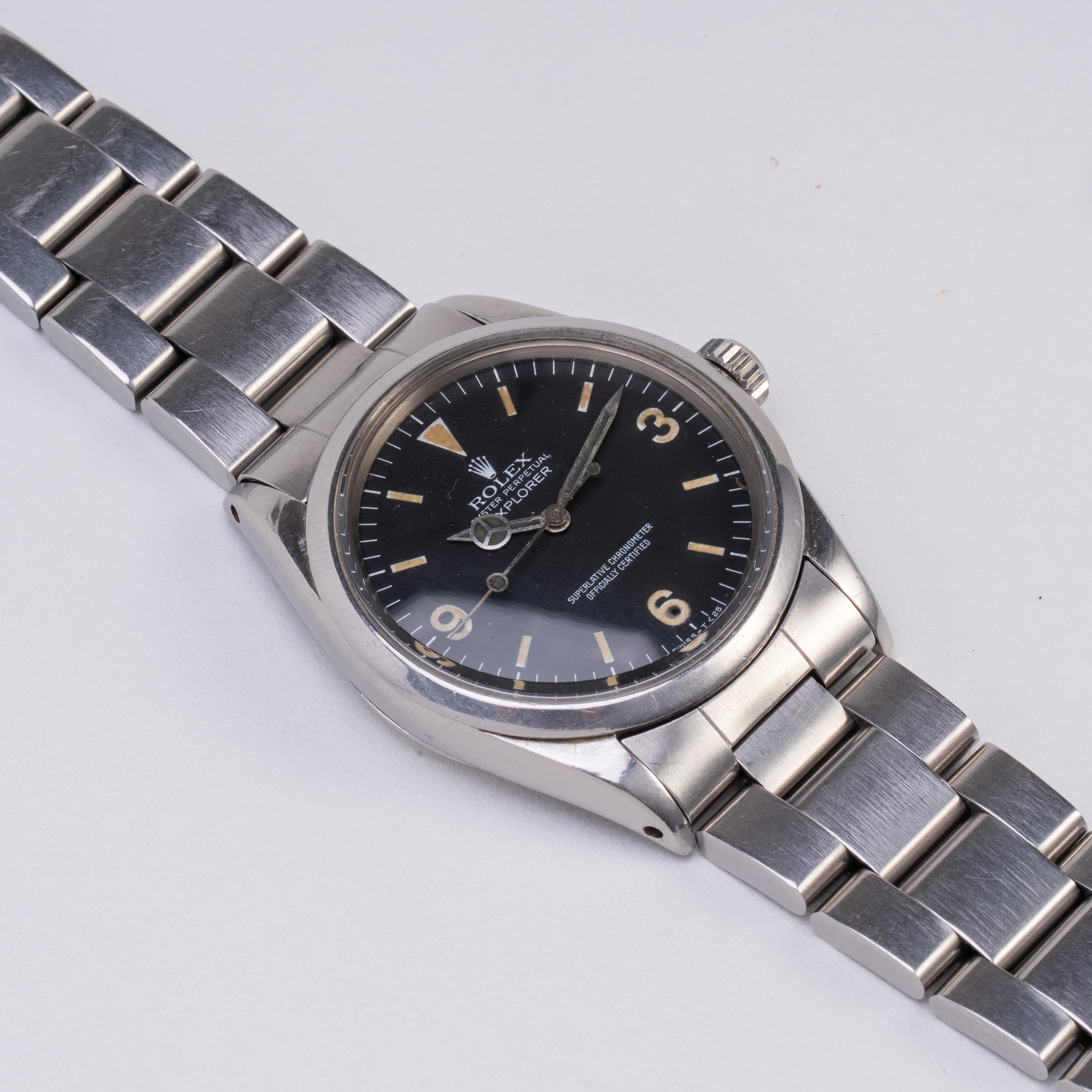 Rolex - Explorer (Ref. 1016), orologio solo tempo automatico in acciaio con quadrante nero