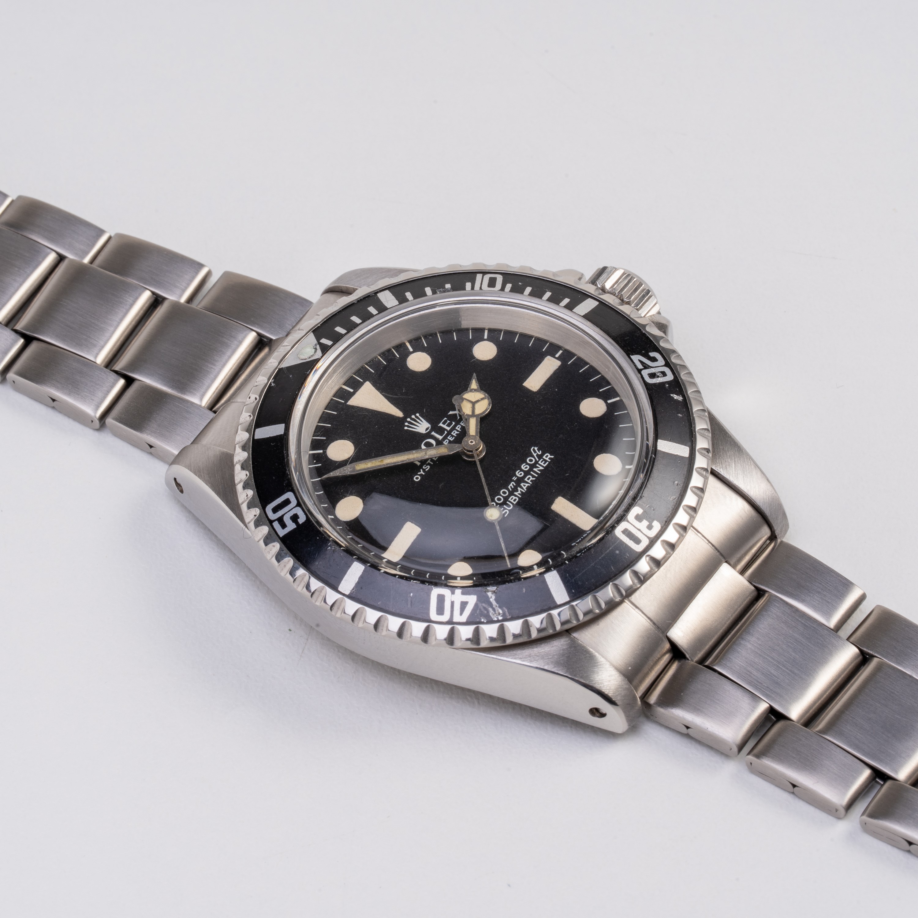 Rolex - Submariner 5513, orologio solo tempo automatico in acciaio con quadrante nero “Meter Firs...