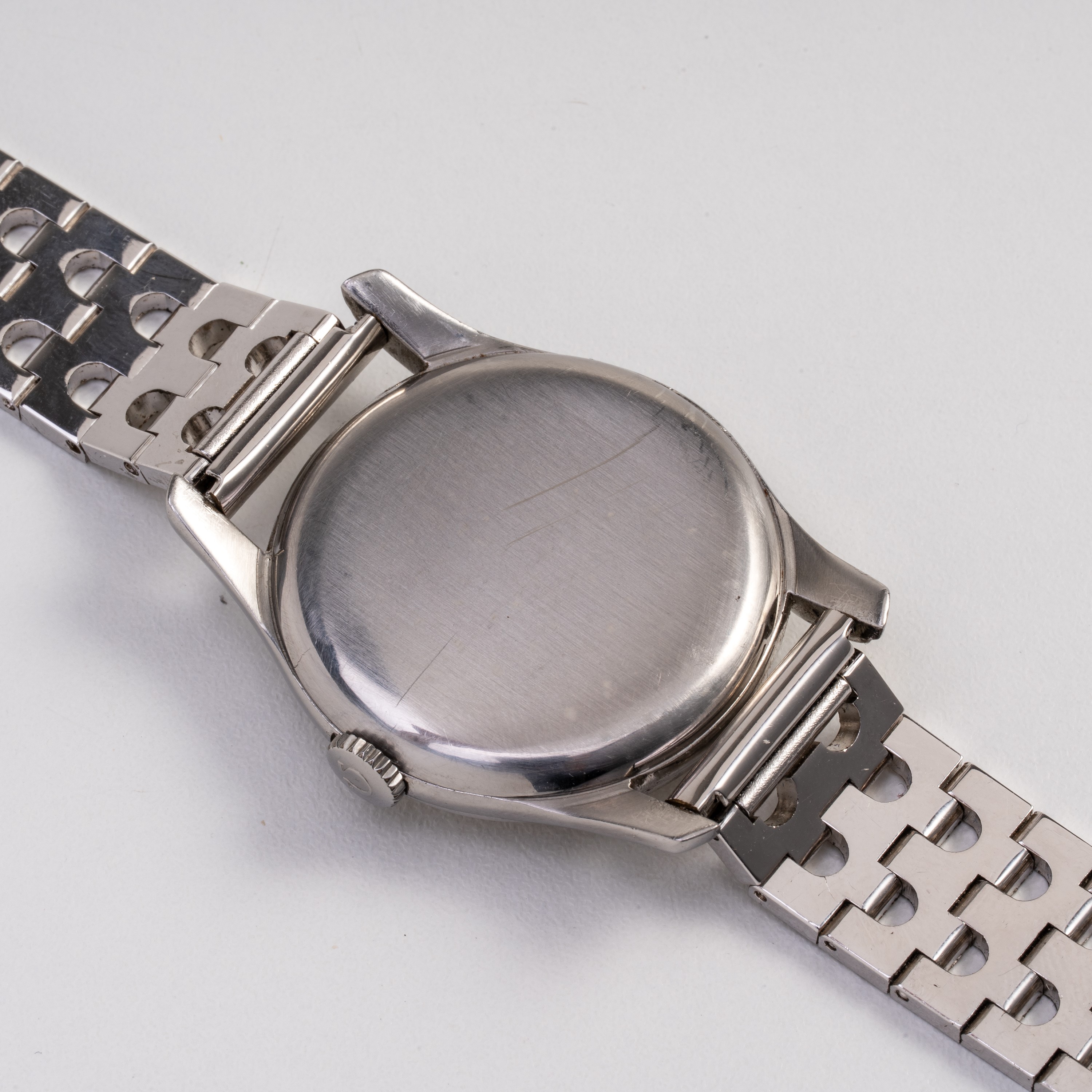 Omega - Calatrava 2488-1 – Orologio solo tempo a carica manuale in acciaio, quadrante argenté con...