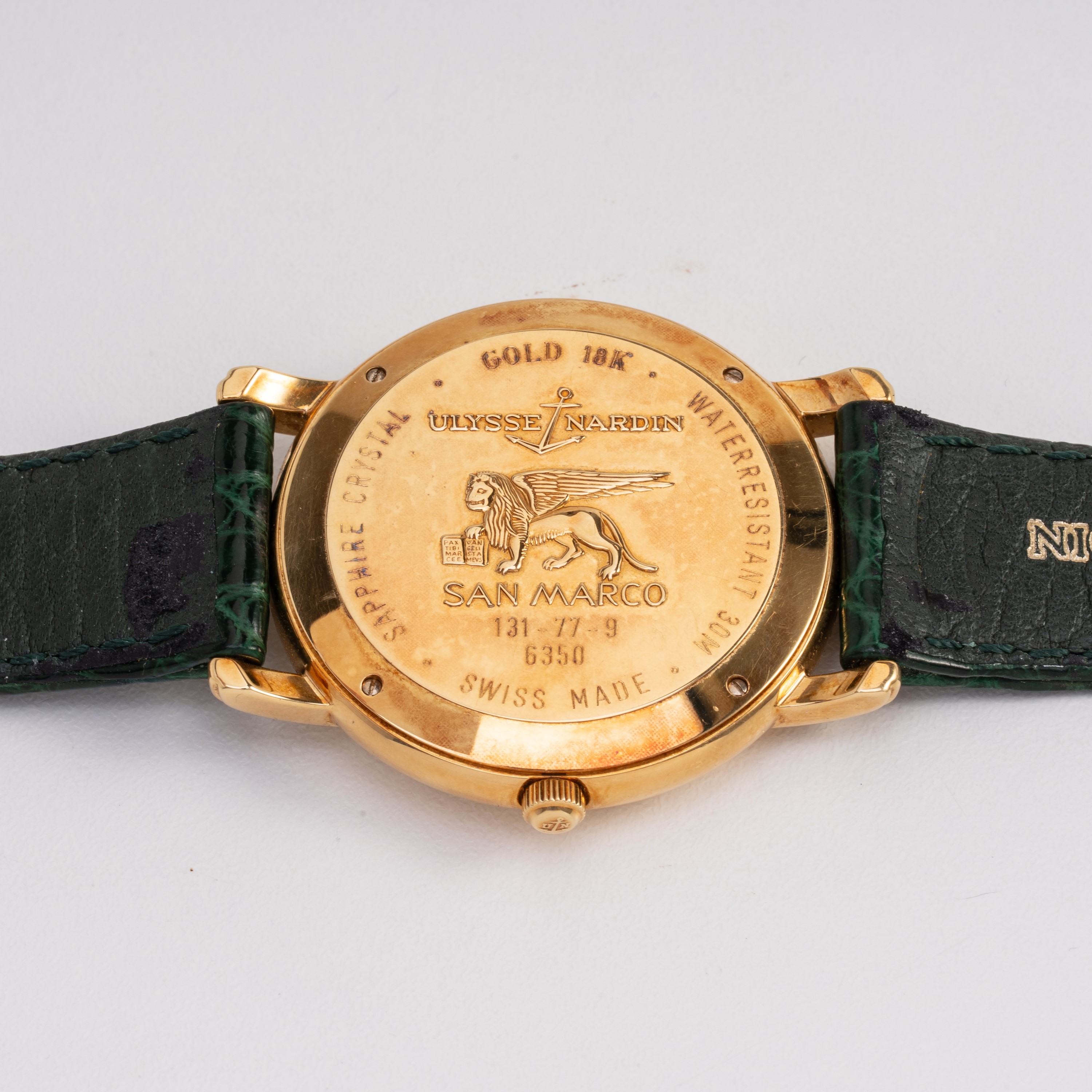 Ulysse Nardin - San Marco, orologio solo tempo in oro giallo 18 kt con quadrante guilloché smalta...