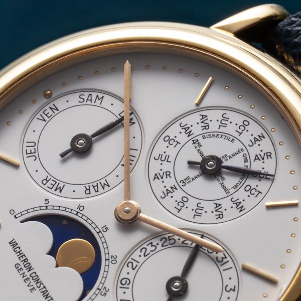 VACHERON CONSTANTIN - VACHERON CONSTANTIN - PATRIMONY PERPETUAL CALENDAR CALENDARIO PERPETUO A CARICA AUTOMATICA IN ORO GIALLO 18KT CON QUADRANTE BIANCO SIGMA