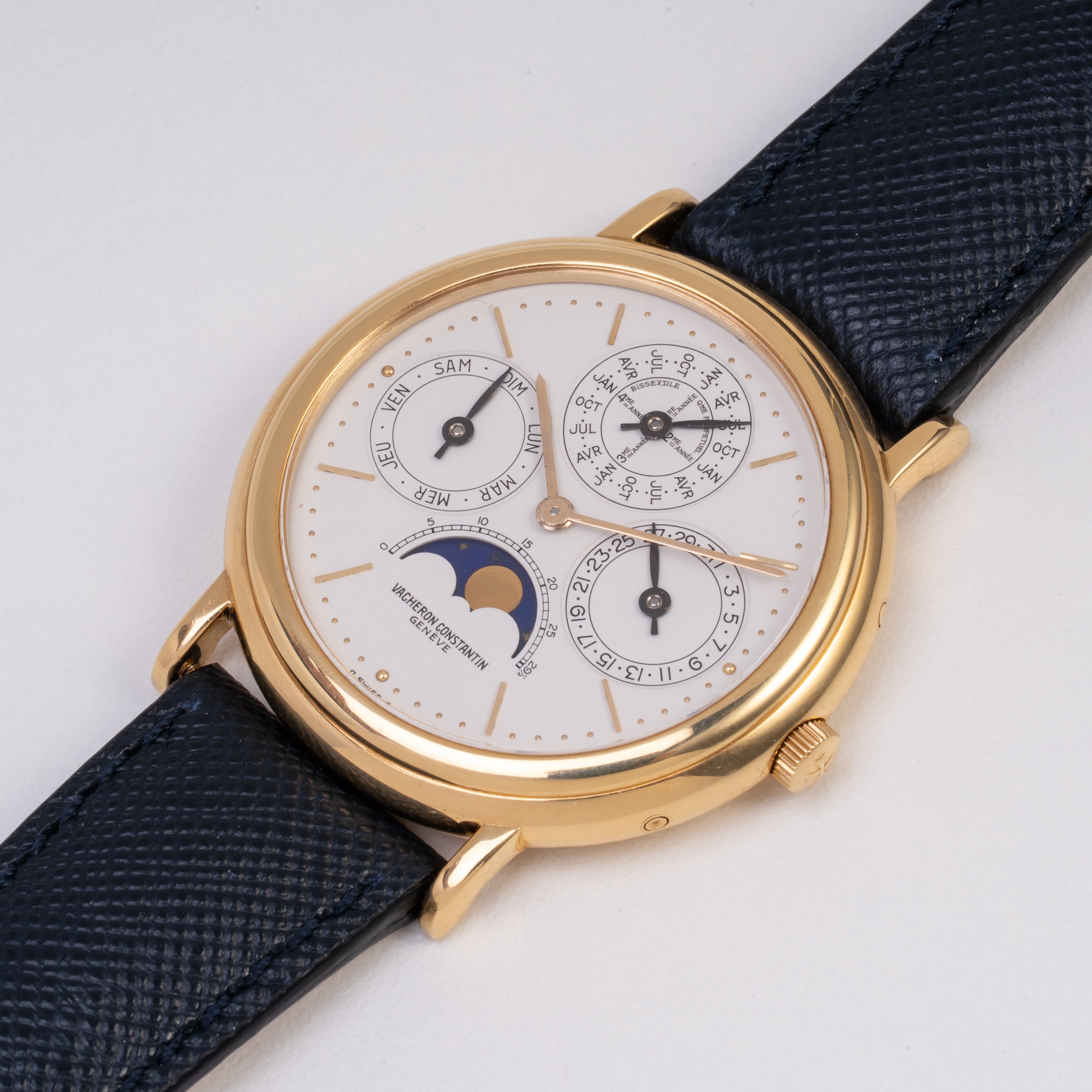 Vacheron Constantin - Patrimony Perpetual Calendar—calendario perpetuo automatico in oro giallo 1...