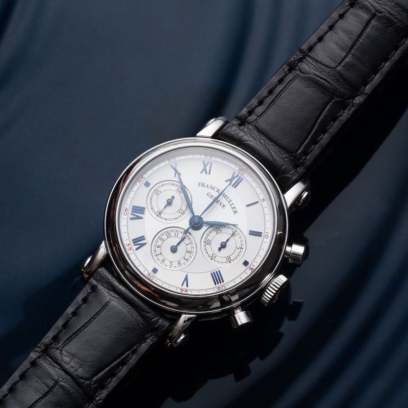 Franck Muller - Chronograph double face 7000 CC DF, cronografo a carica manuale in platino con qu...