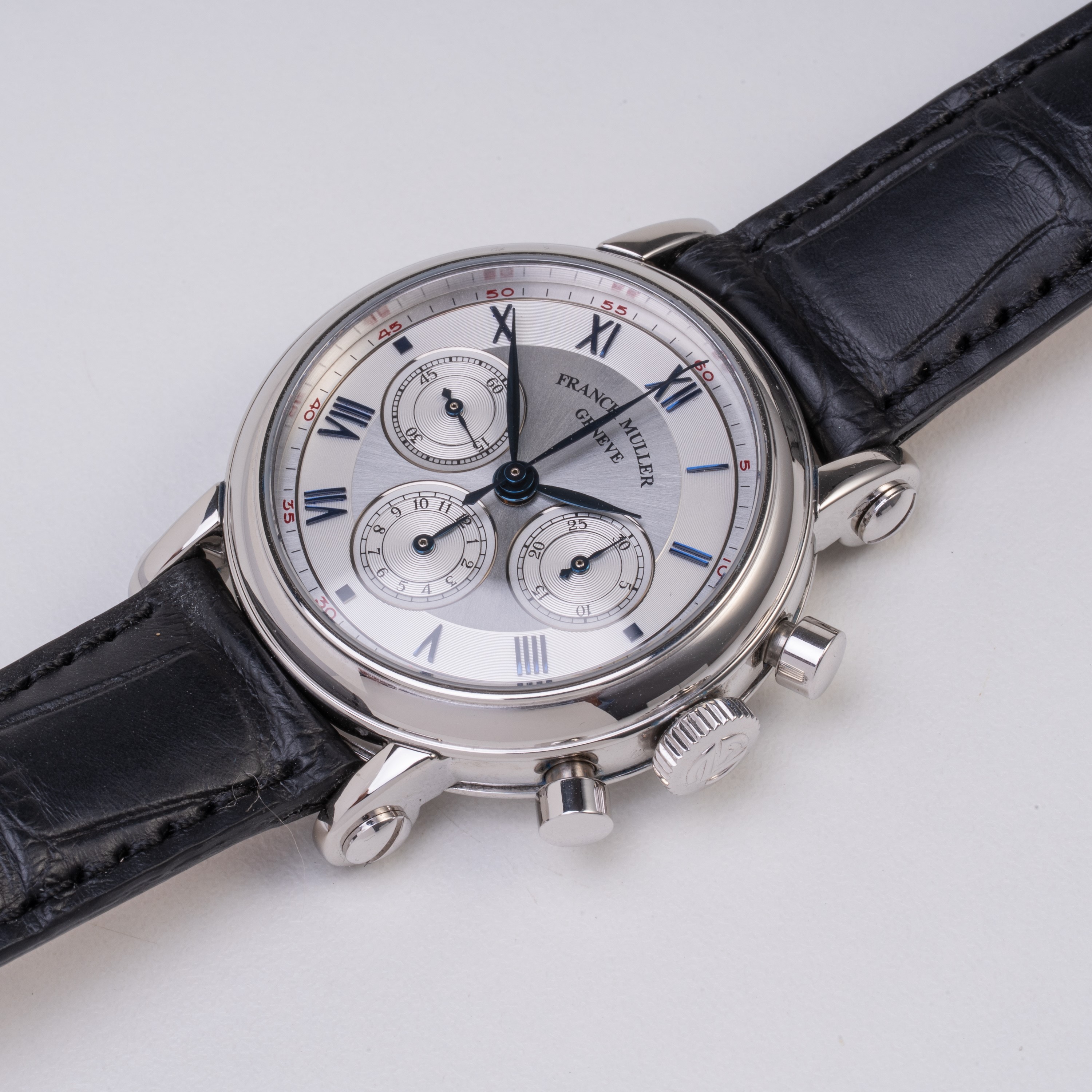 Franck Muller - Chronograph double face 7000 CC DF, cronografo a carica manuale in platino con qu...