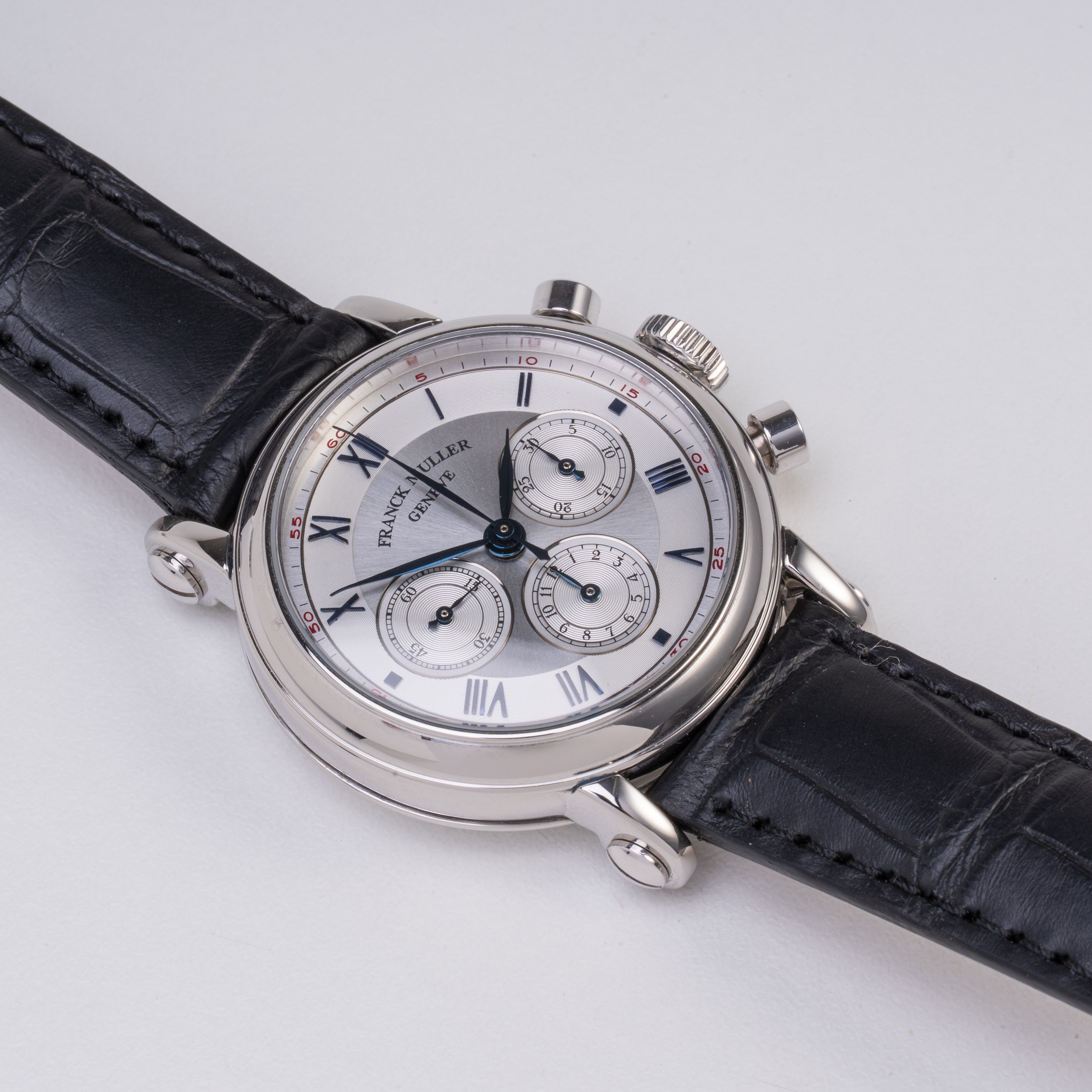Franck Muller - Chronograph double face 7000 CC DF, cronografo a carica manuale in platino con qu...