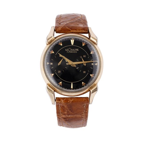 LE COULTRE - LECOULTRE - FUTUREMATIC OROLOGIO SOLO TEMPO A CARICA AUTOMATICA CON CASSA PLACCATA IN ORO ROSA 10KT  ANSE A RAGNO E RISERVA DI CARICA