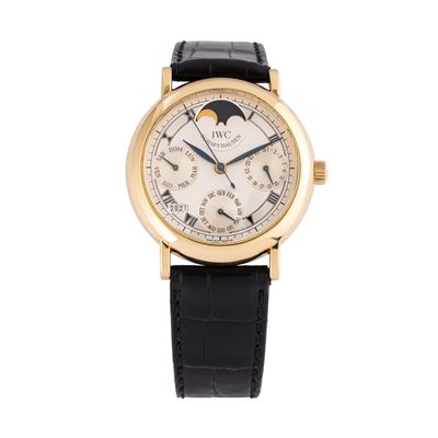 Portofino Perpetuel 2007, calendario perpetuo automatico in oro giallo 18 kt (Ref. IW3541)