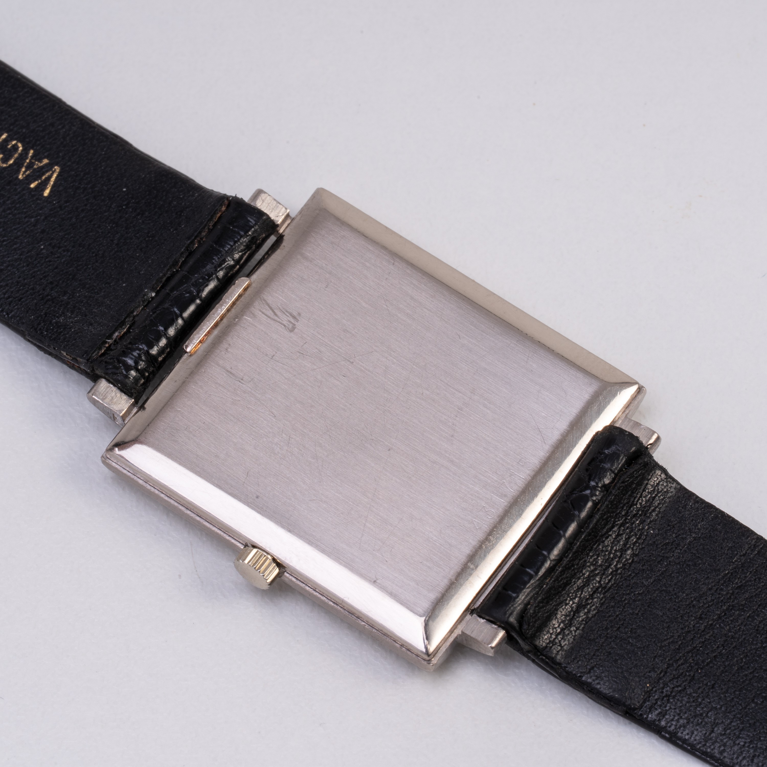 Vacheron Constantin - Orologio solo tempo a carica manuale in oro bianco 18 kt con quadrante nero