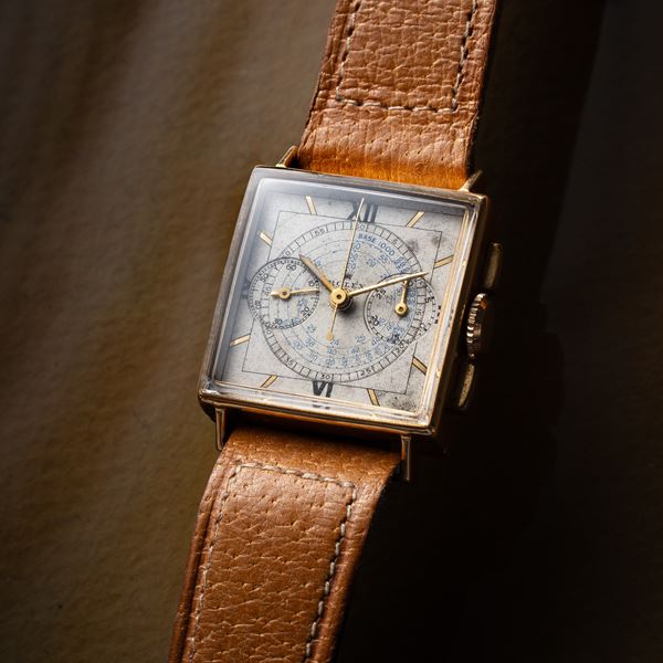 ROLEX - ROLEX - CRONOGRAFO CIOCCOLATINO CRONOGRAFO IN ORO GIALLO 18KT A CARICA MANUALE CON QUADRANTE BIANCO, SCALA TELEMTERICA AZZURRA, INDICI ROMANI NERI E A SPECCHIO