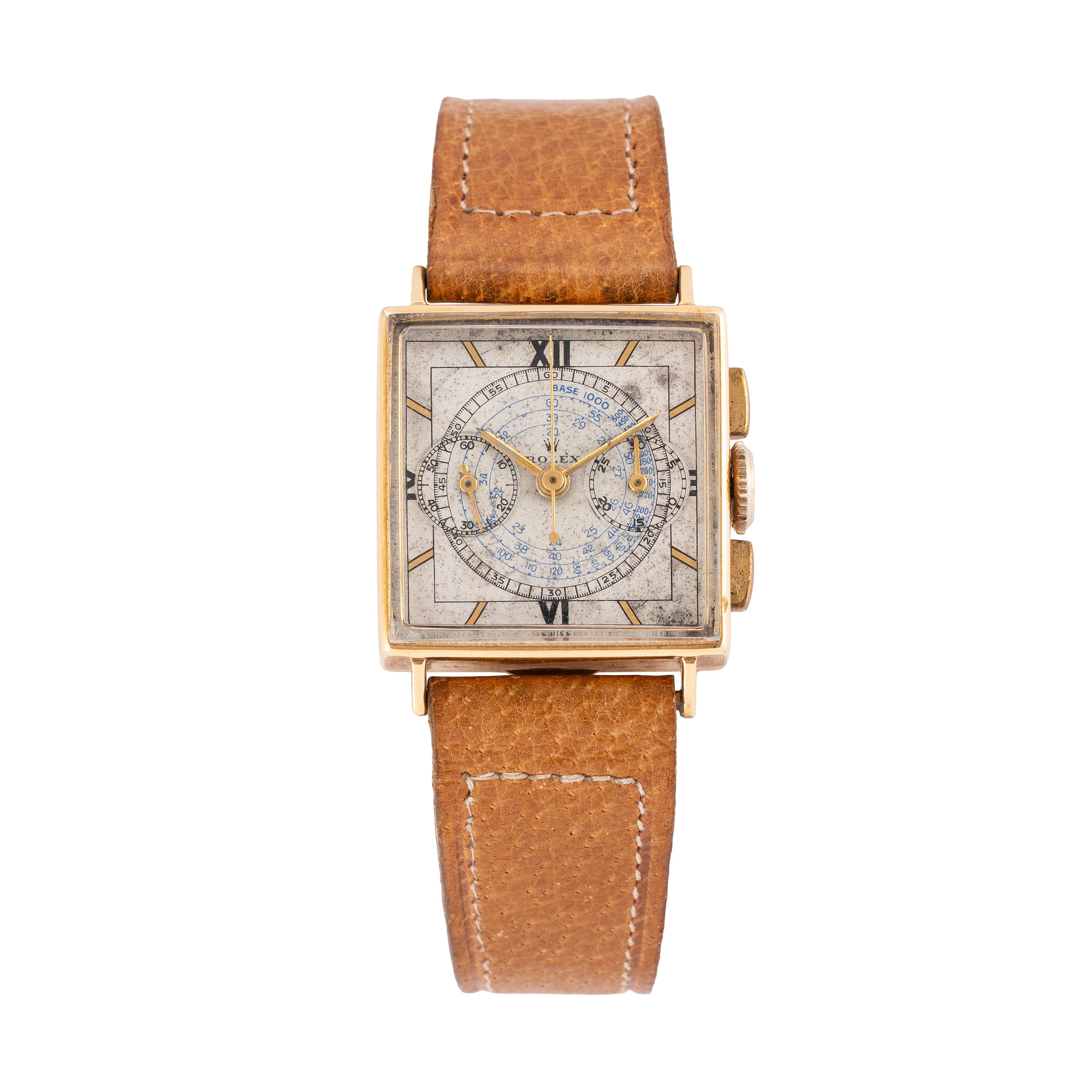 Rolex - Cronografo Cioccolatino in oro giallo 18 kt con quadrante bianco e scala telemetrica