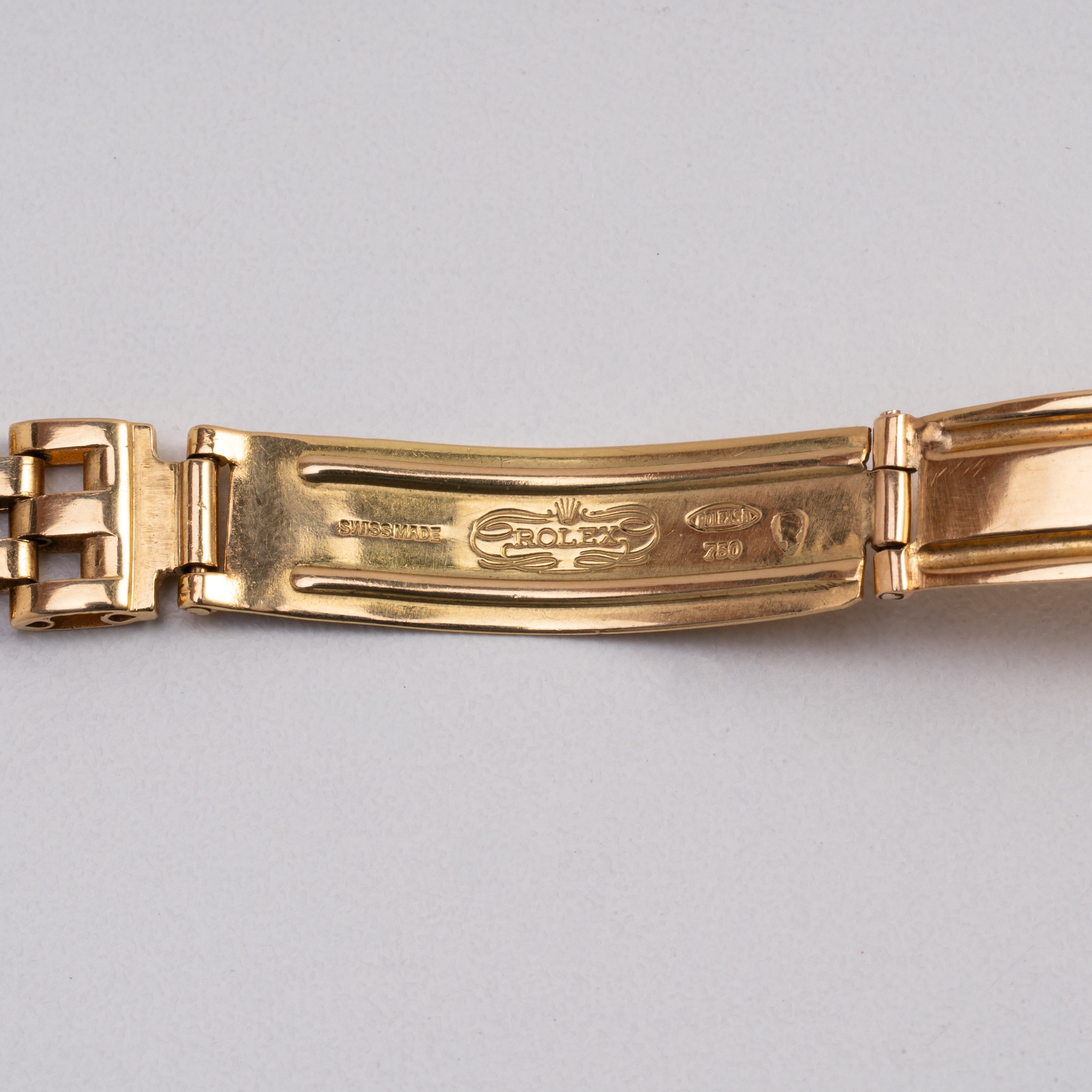 Rolex - Datejust 6517, orologio solo tempo automatico in oro giallo 18 kt con quadrante in radica