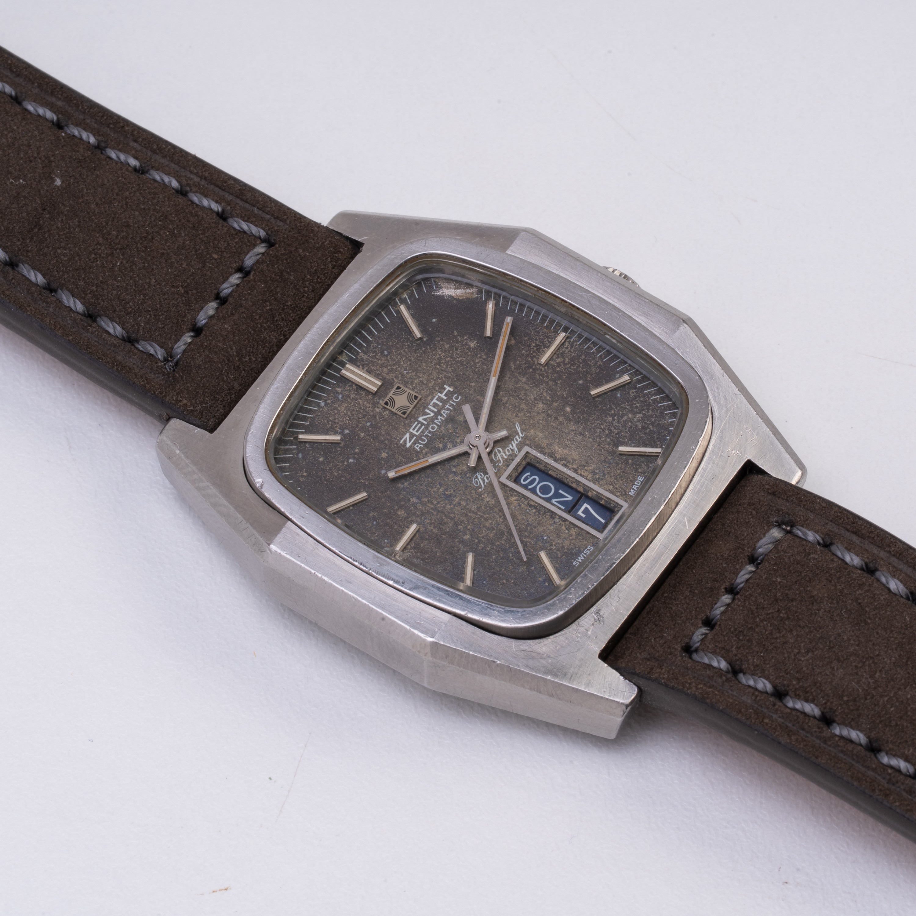 Zenith - Port Royal Day-Date, orologio automatico in acciaio con quadrante tropicale