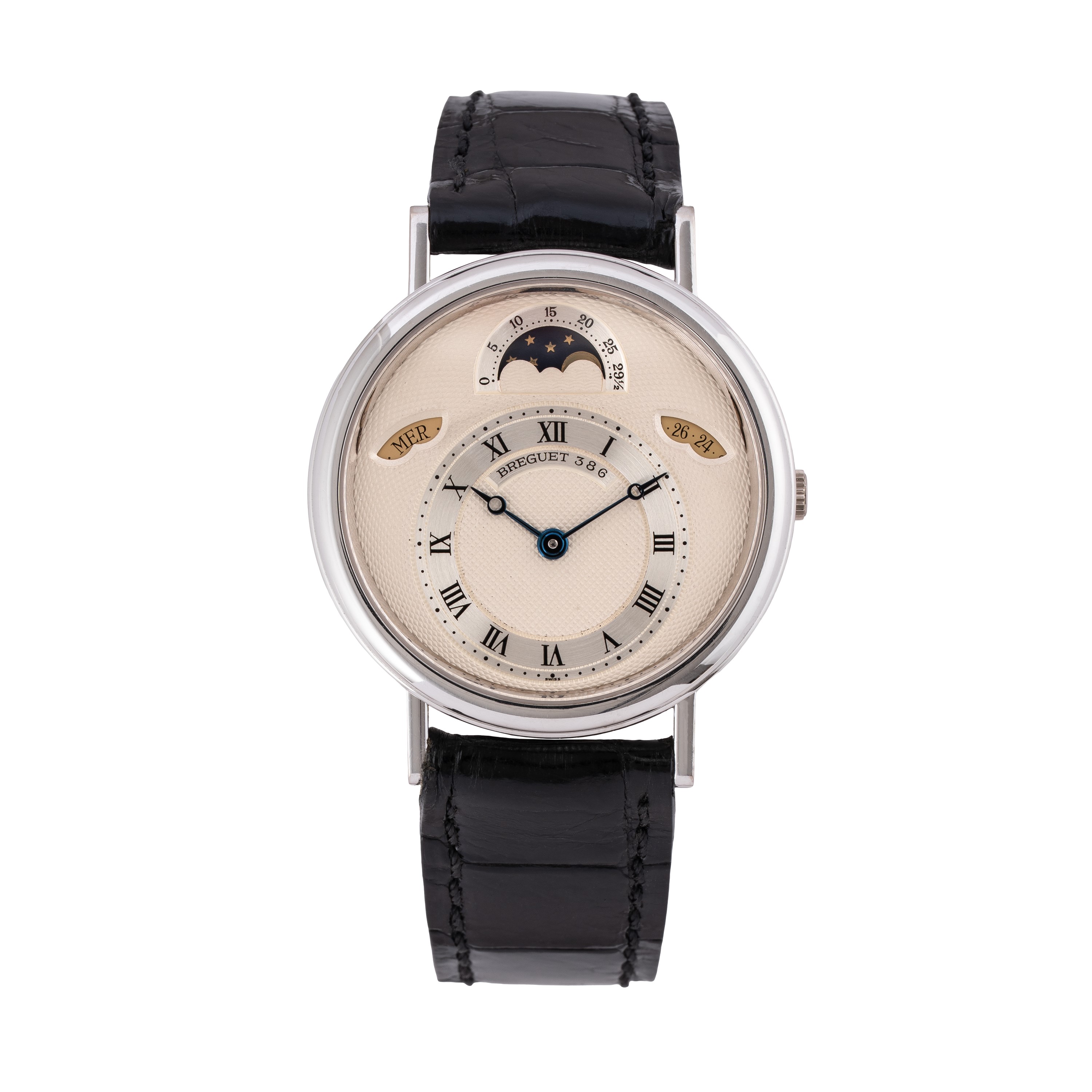 Breguet - Classique 3337 — Orologio a carica automatica in oro bianco 18 kt con quadrante guilloc...