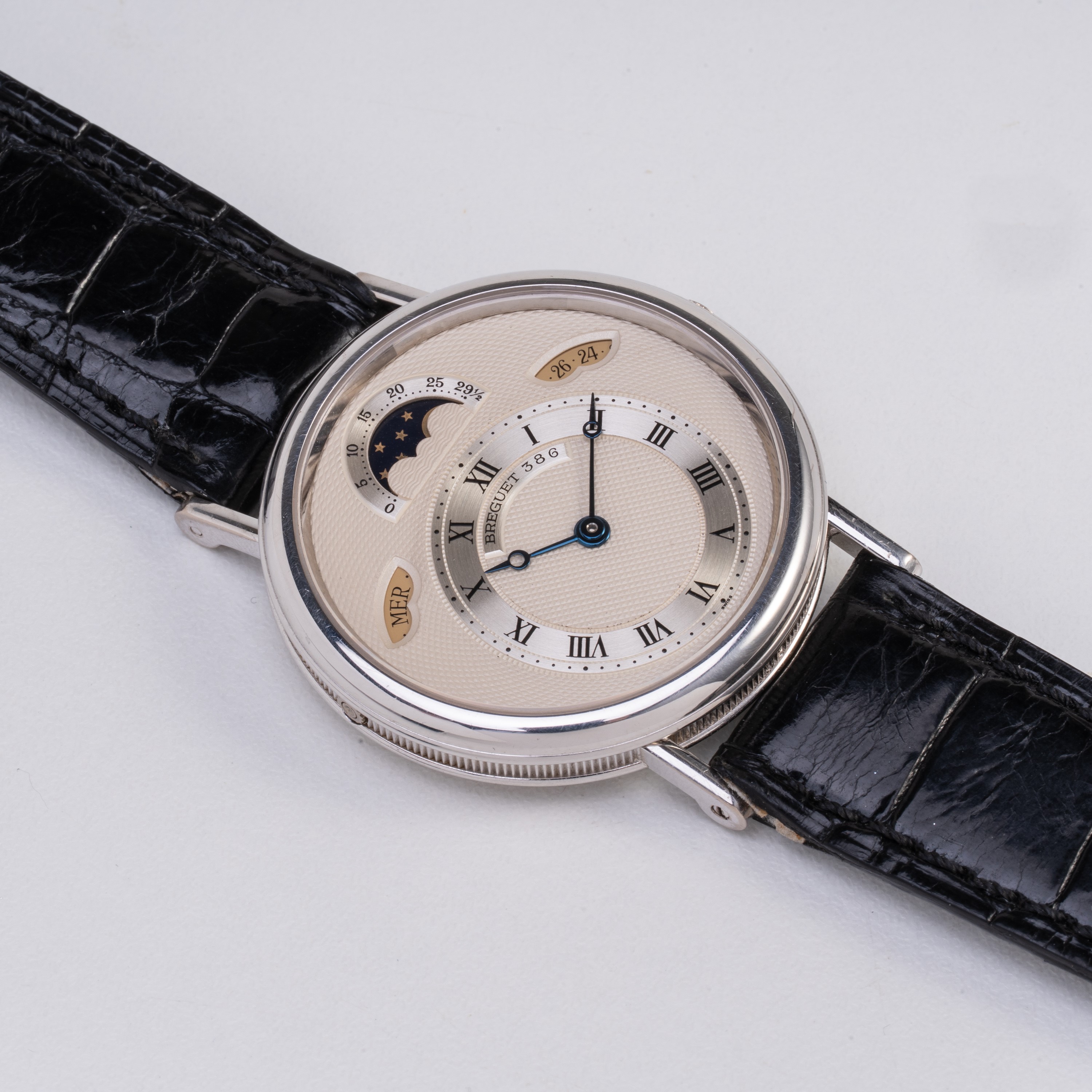 Breguet - Classique 3337 — Orologio a carica automatica in oro bianco 18 kt con quadrante guilloc...