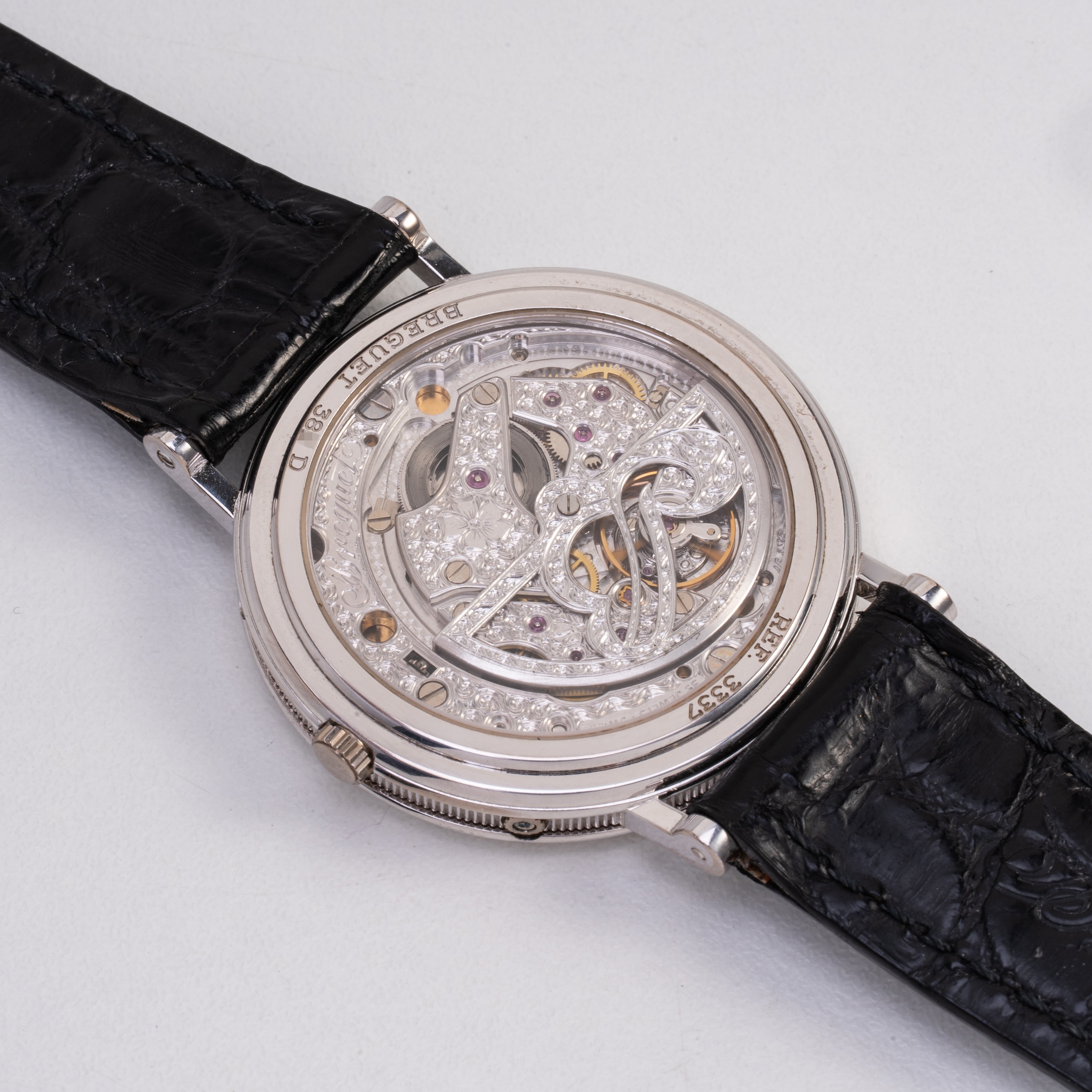 Breguet - Classique 3337 — Orologio a carica automatica in oro bianco 18 kt con quadrante guilloc...