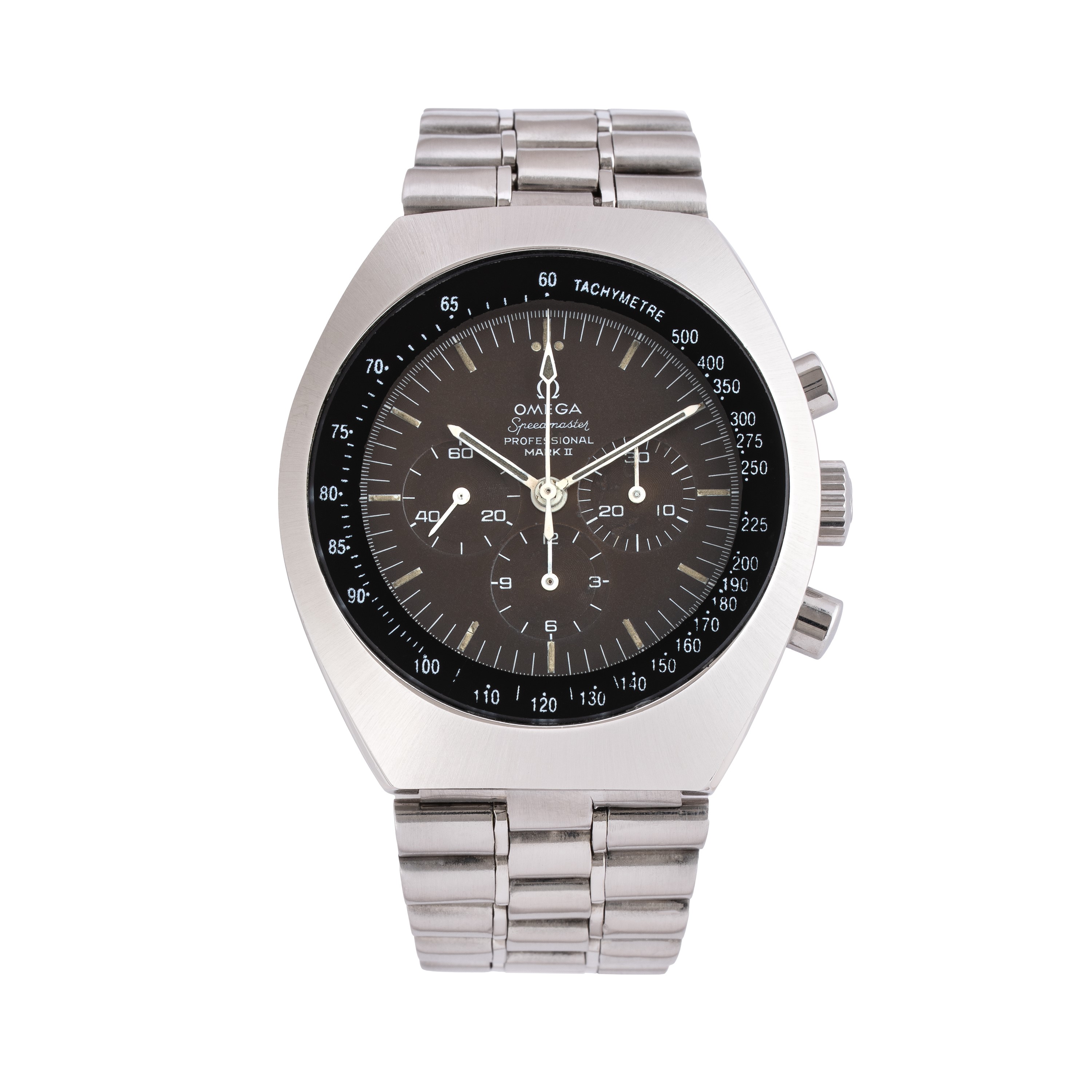 Omega - Mark II, cronografo manuale in acciaio con quadrante tropicale (145.014)