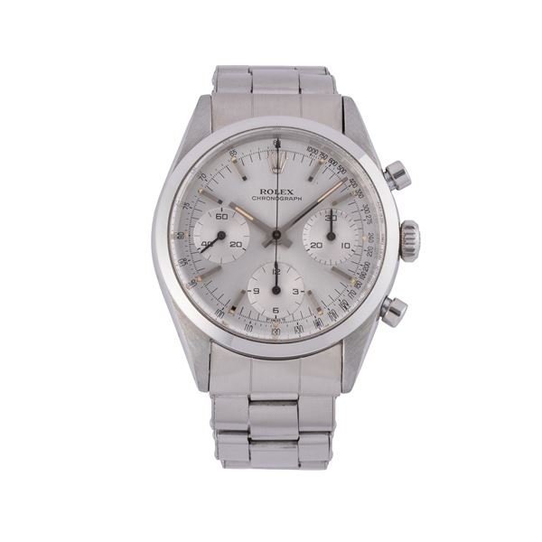 ROLEX - ROLEX - COSMOGRAPH PRE DAYTONA CRONOGRAFO A CARICA MANUALE IN ACCIAIO CON QUADRANTE GRIGIO E BRACCIALE RIVETTI IN ACCIAIO