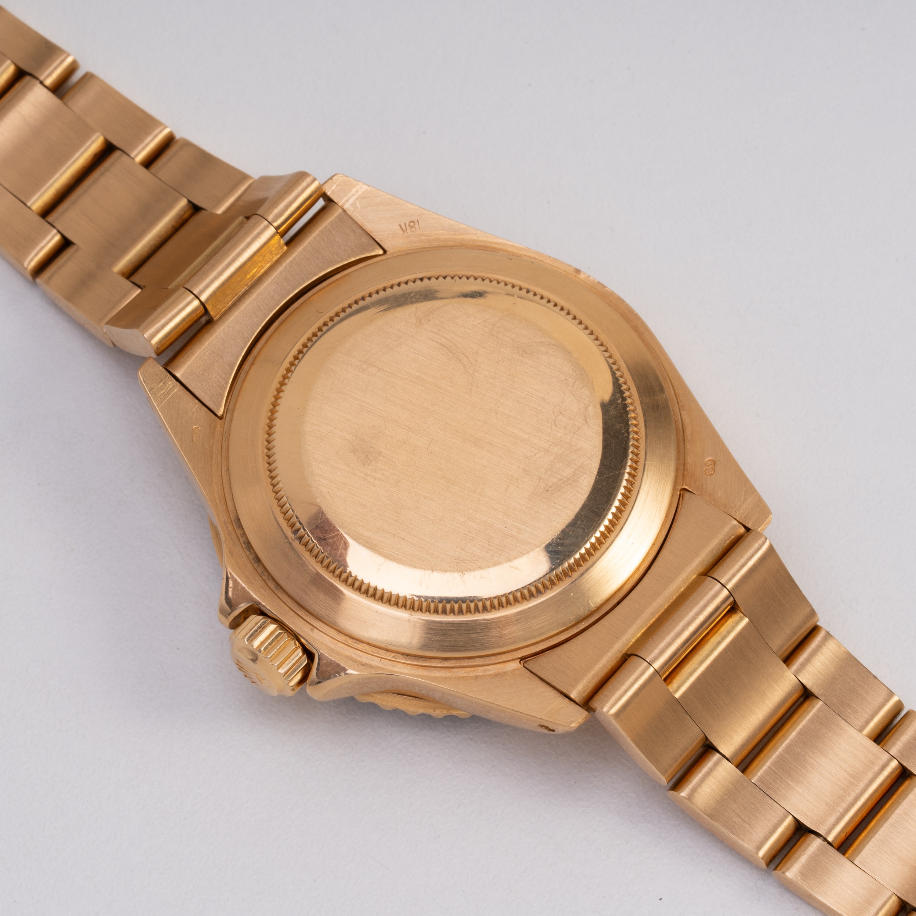 Rolex - Submariner (Ref. 16808), orologio automatico in oro giallo 18 kt con quadrante champagne ...