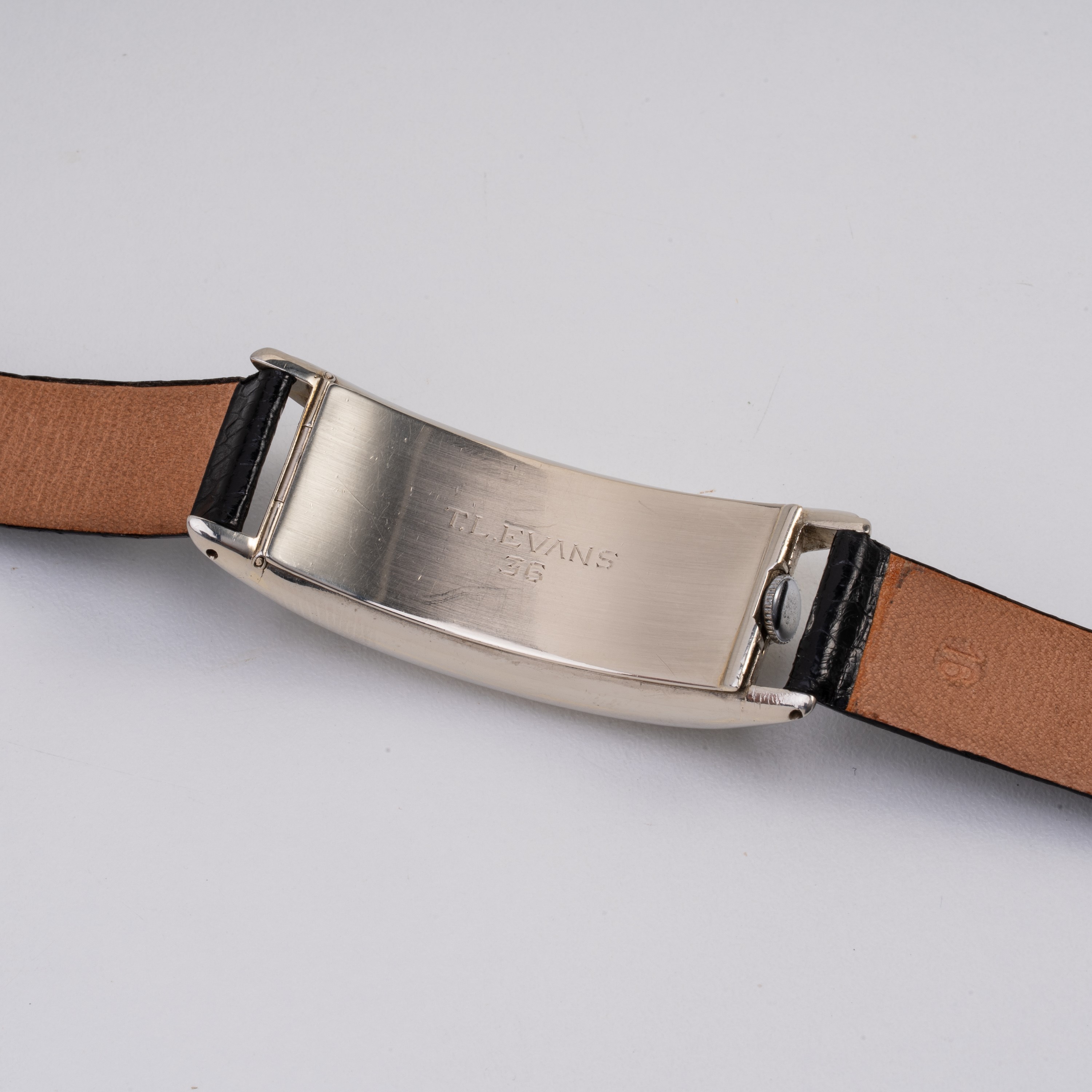 Movado, Polyplan “Curvex” orologio solo tempo a carica manuale in oro bianco 18kt (1936)