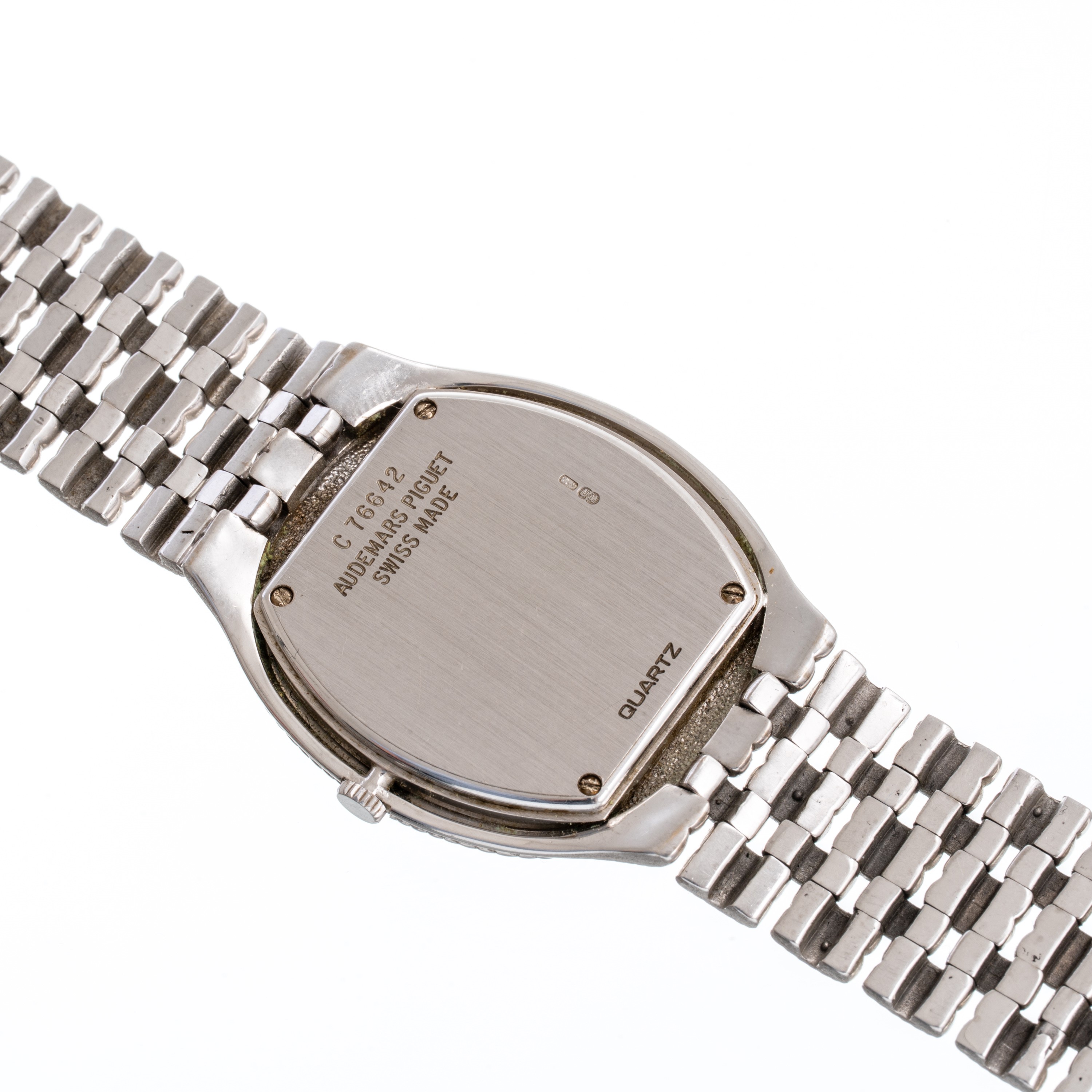 Audemars Piguet, Feather 56455BC, orologio solo tempo in oro bianco 18 kt con bracciale integrato...