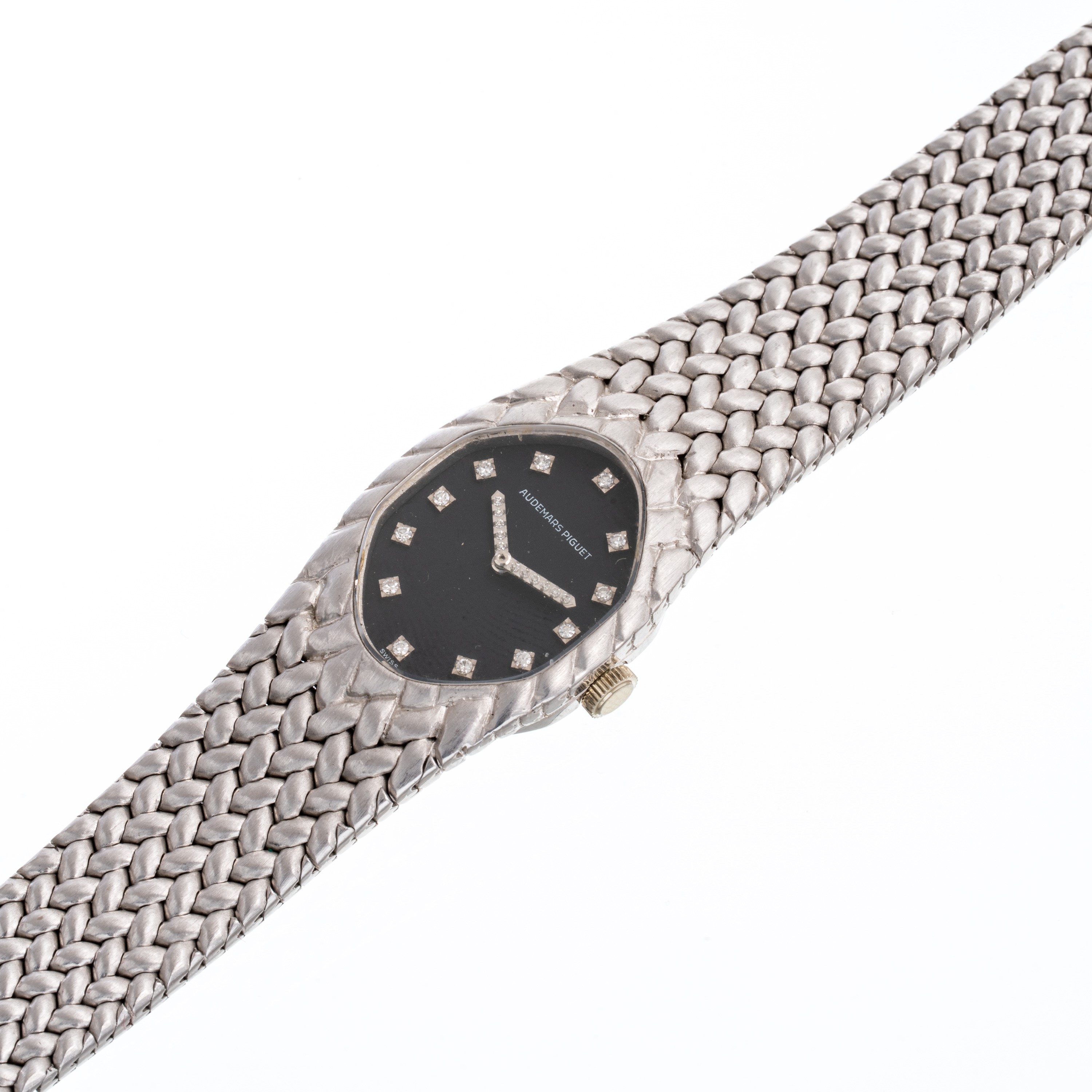 Audemars Piguet - Mini Cobra — orologio solo tempo, carica manuale, oro bianco 18 kt