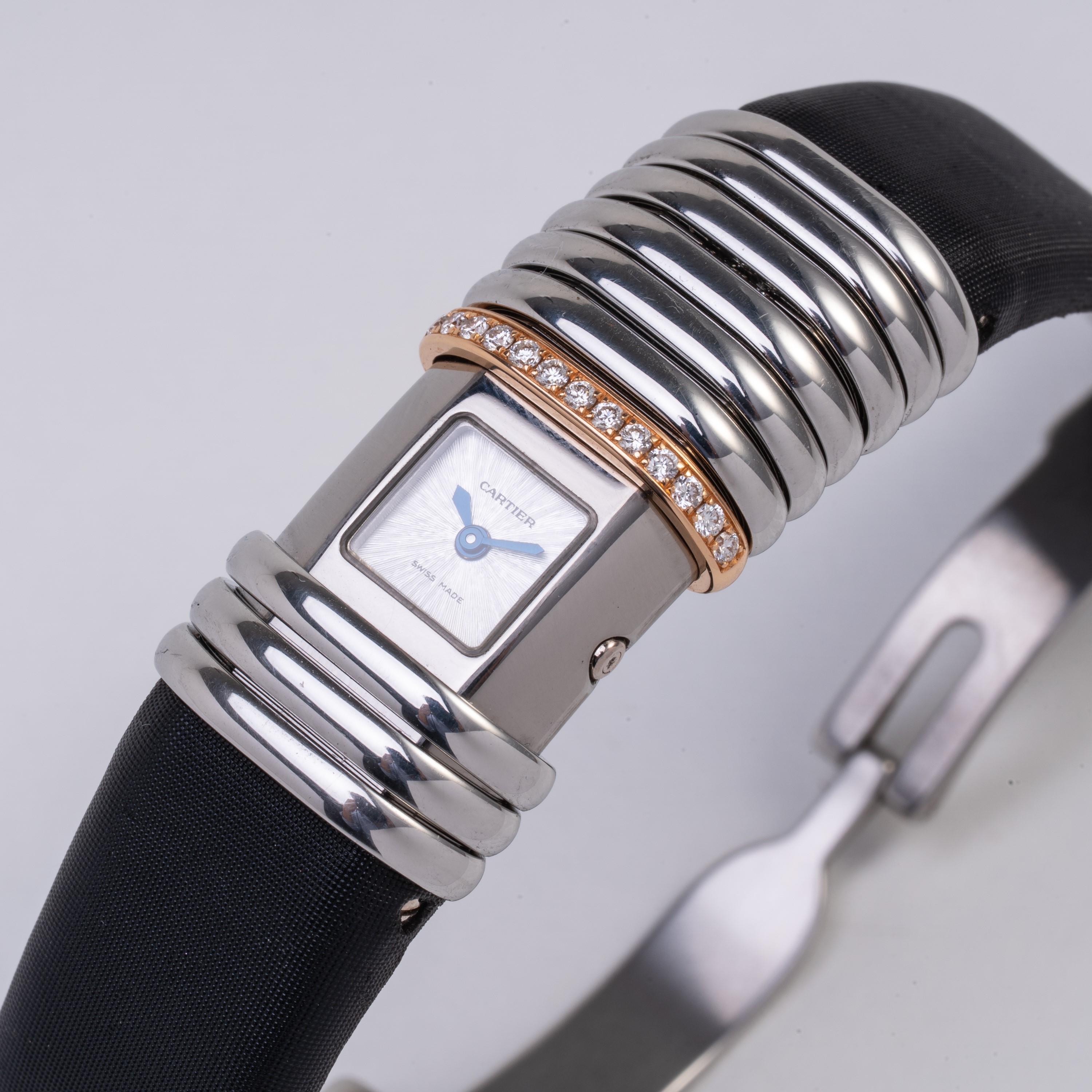 Cartier - Declaration 2611, orologio solo tempo al quarzo in acciaio, titanio e oro rosa 18 kt co...