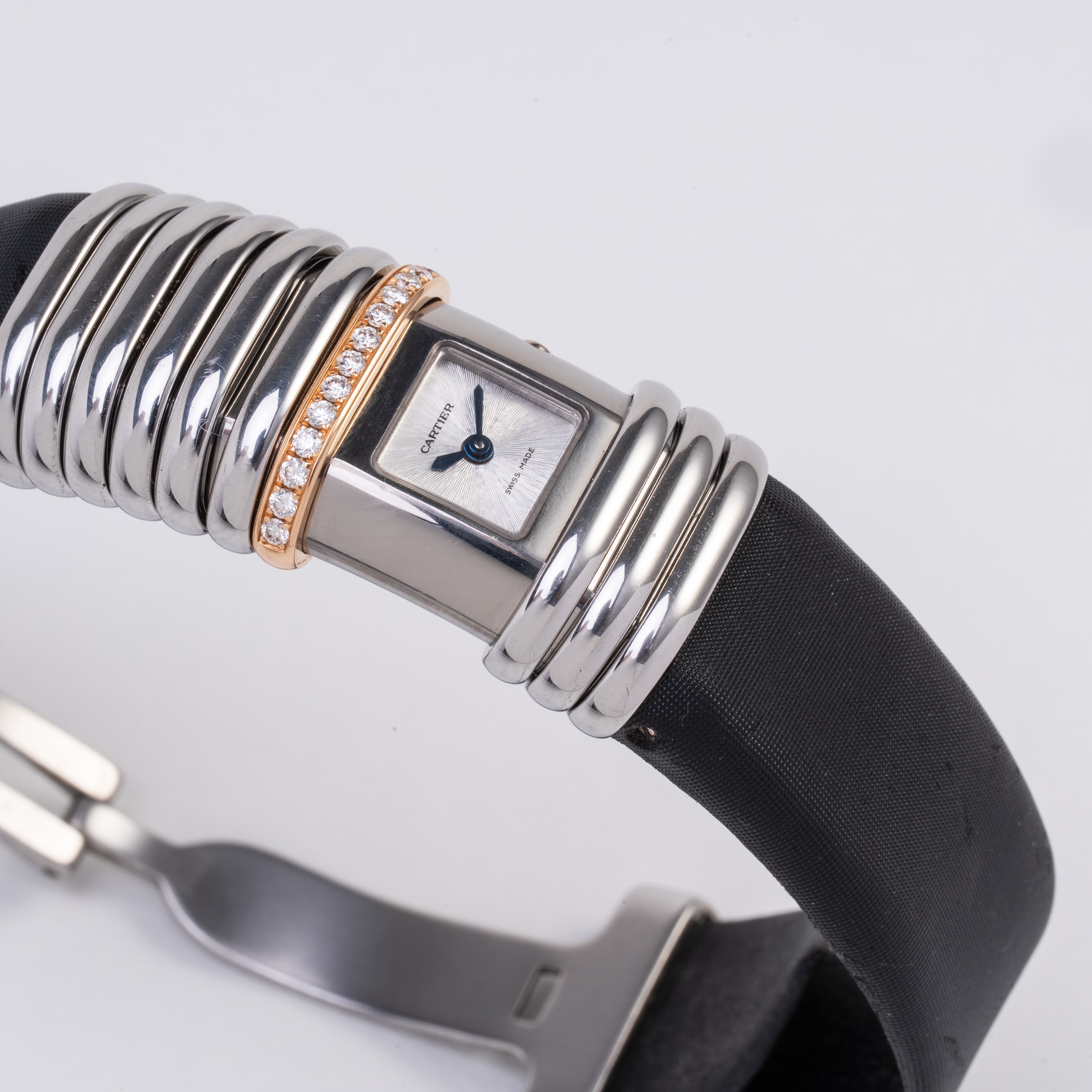 Cartier - Declaration 2611, orologio solo tempo al quarzo in acciaio, titanio e oro rosa 18 kt co...