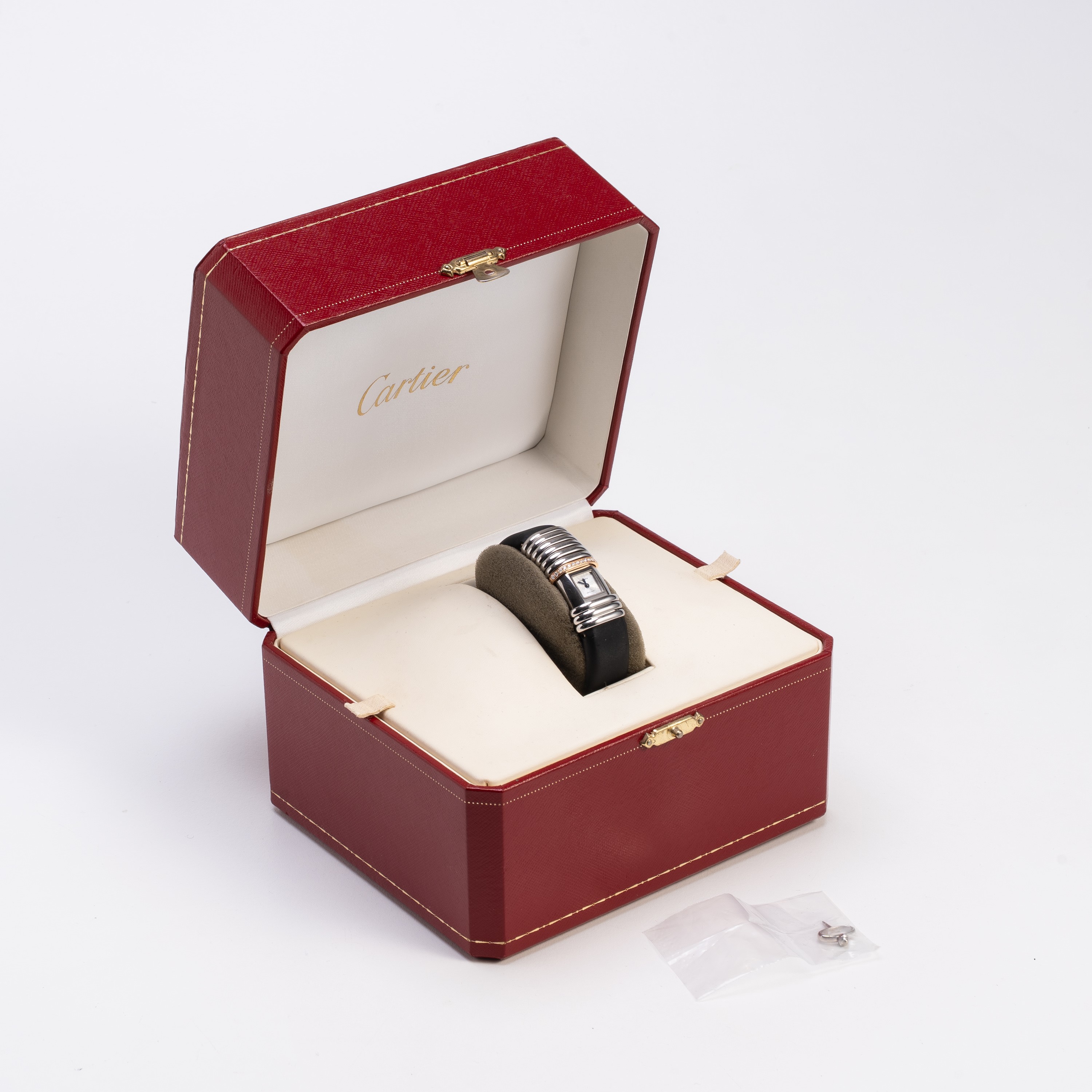 Cartier - Declaration 2611, orologio solo tempo al quarzo in acciaio, titanio e oro rosa 18 kt co...