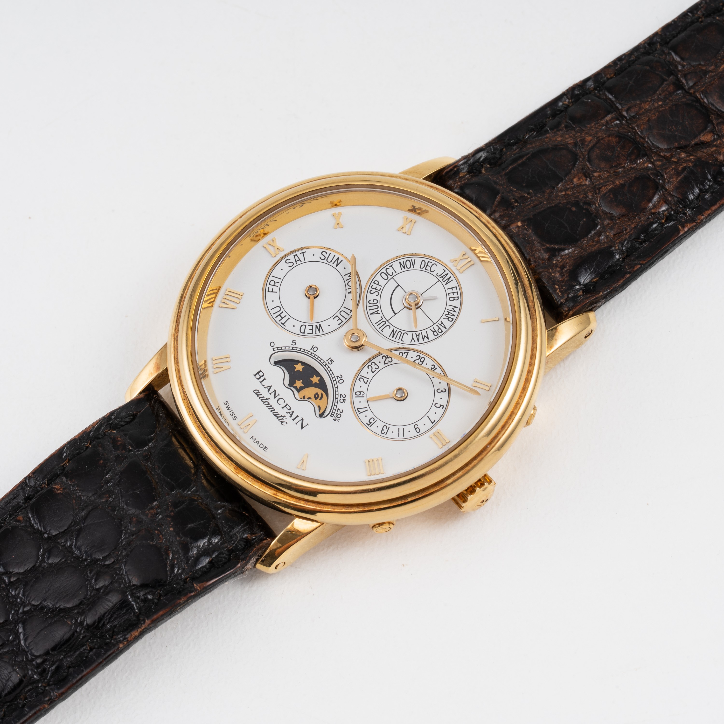 Blancpain - Villeret Perpetual Calendar 5495-1418-58 (calendario perpetuo automatico in oro giall...