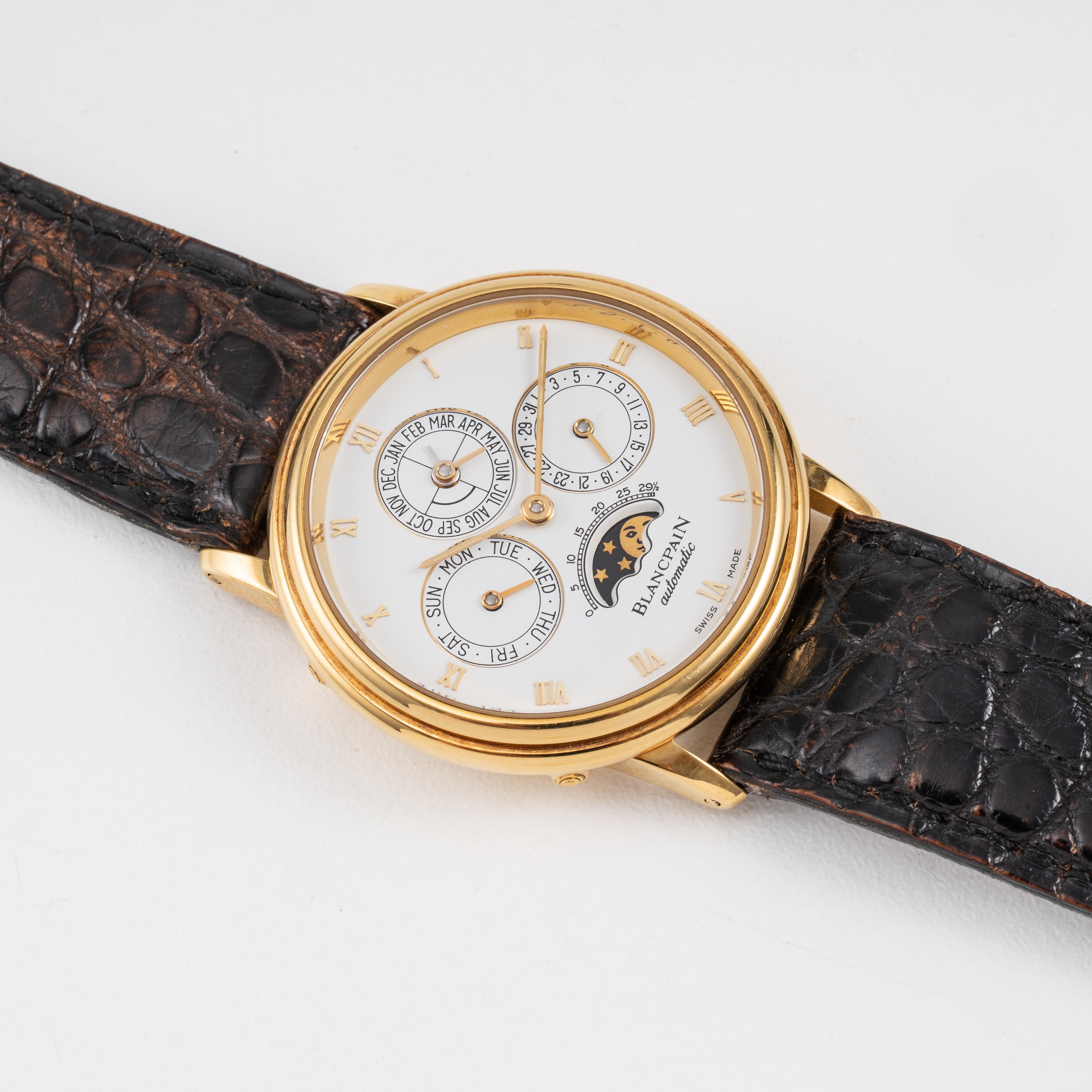 Blancpain - Villeret Perpetual Calendar 5495-1418-58 (calendario perpetuo automatico in oro giall...