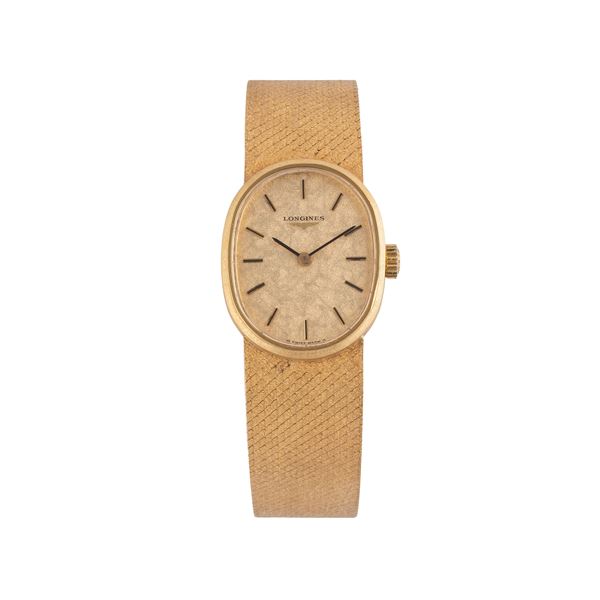 LONGINES - LONGINES OROLOGIO SOLO TEMPO A CARICA MANUALE IN ORO GIALLO 18KT CON BRACCIALE INTEGRATO IN ORO GIALLO 18KT E QUADRANTE GIALLO SIGMA