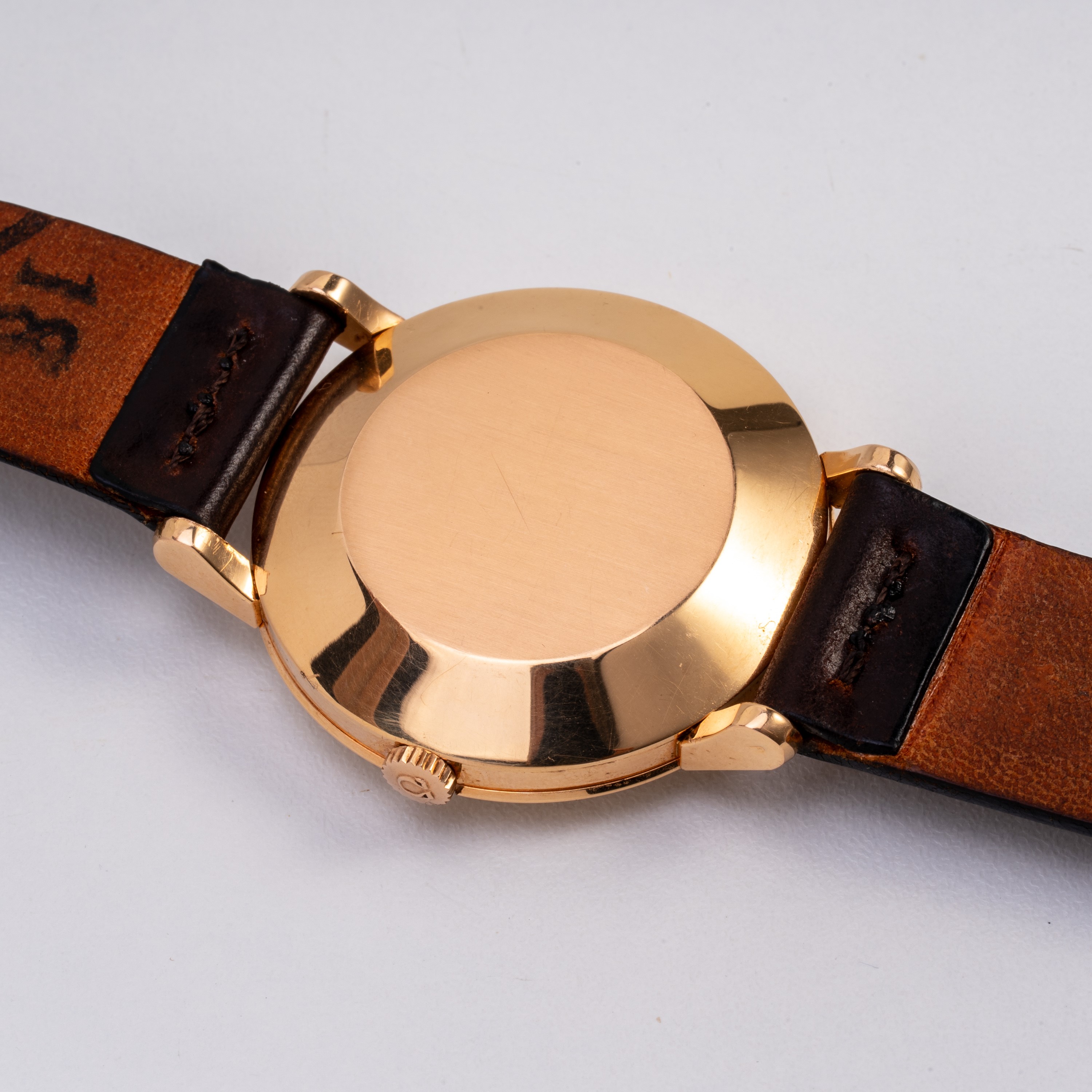 Omega - Orologio da polso “Solo Tempo” in oro rosa 18 kt con carica automatica e quadrante bitona...
