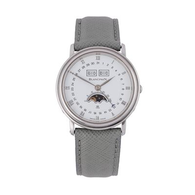 Villeret Triple Calendar — triplo calendario a carica manuale in acciaio