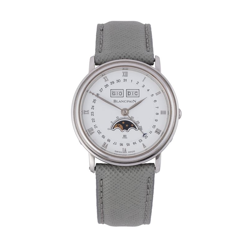 Blancpain - Villeret Triple Calendar — triplo calendario a carica manuale in acciaio