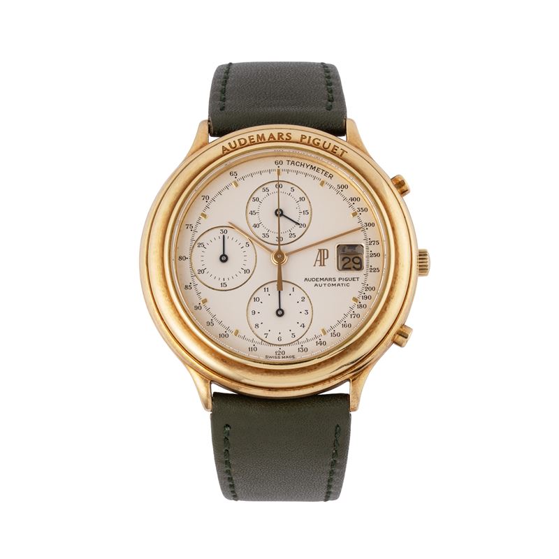 Audemars Piguet - Huitième Chronograph — cronografo in oro giallo 18 kt a carica automatica