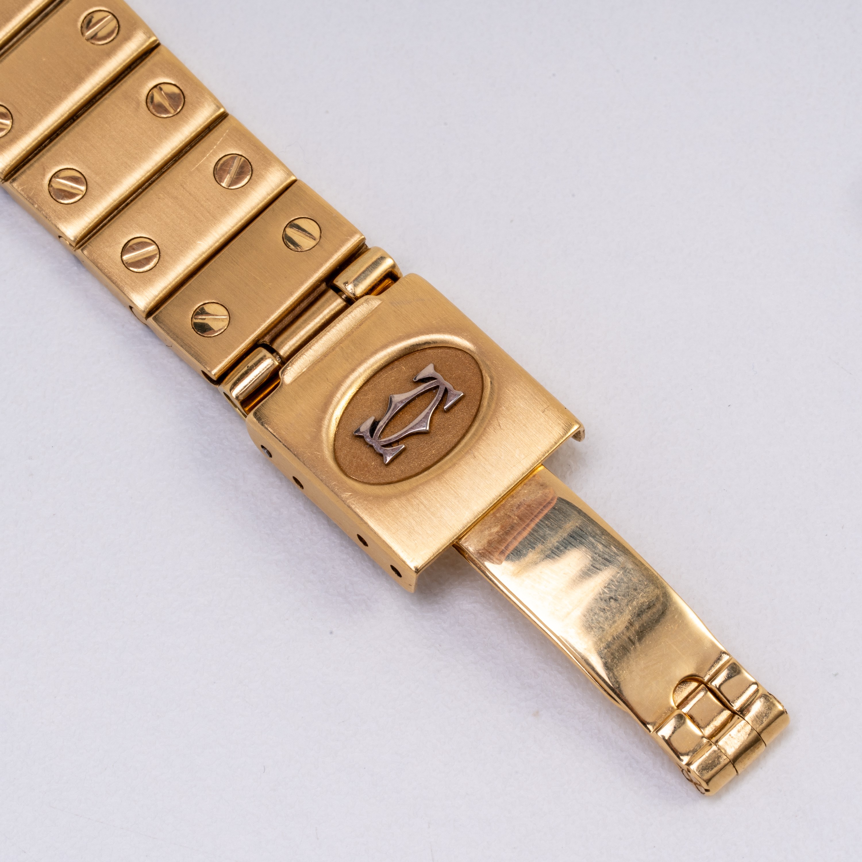 Cartier - Santos Carrée 2964, orologio solo tempo automatico in oro giallo 18 kt