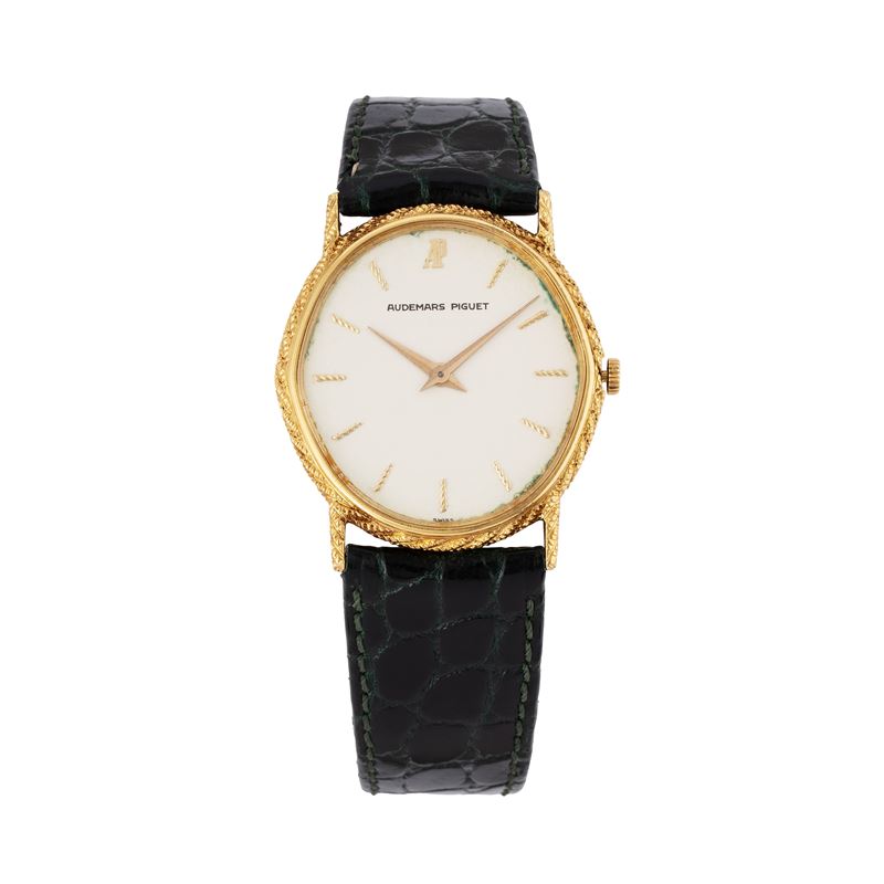 Audemars Piguet - Orologio Solo Tempo a carica manuale in oro giallo 18 kt con quadrante bianco