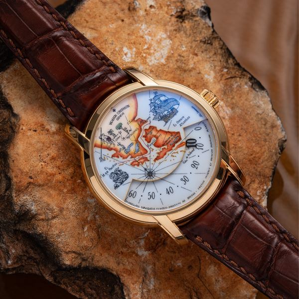 VACHERON CONSTANTIN - TO GREAT EXPLORERS METIERS D’ART OROLOGIO RETROGRADO A CARICA AUTOMATICA IN ORO  [..]